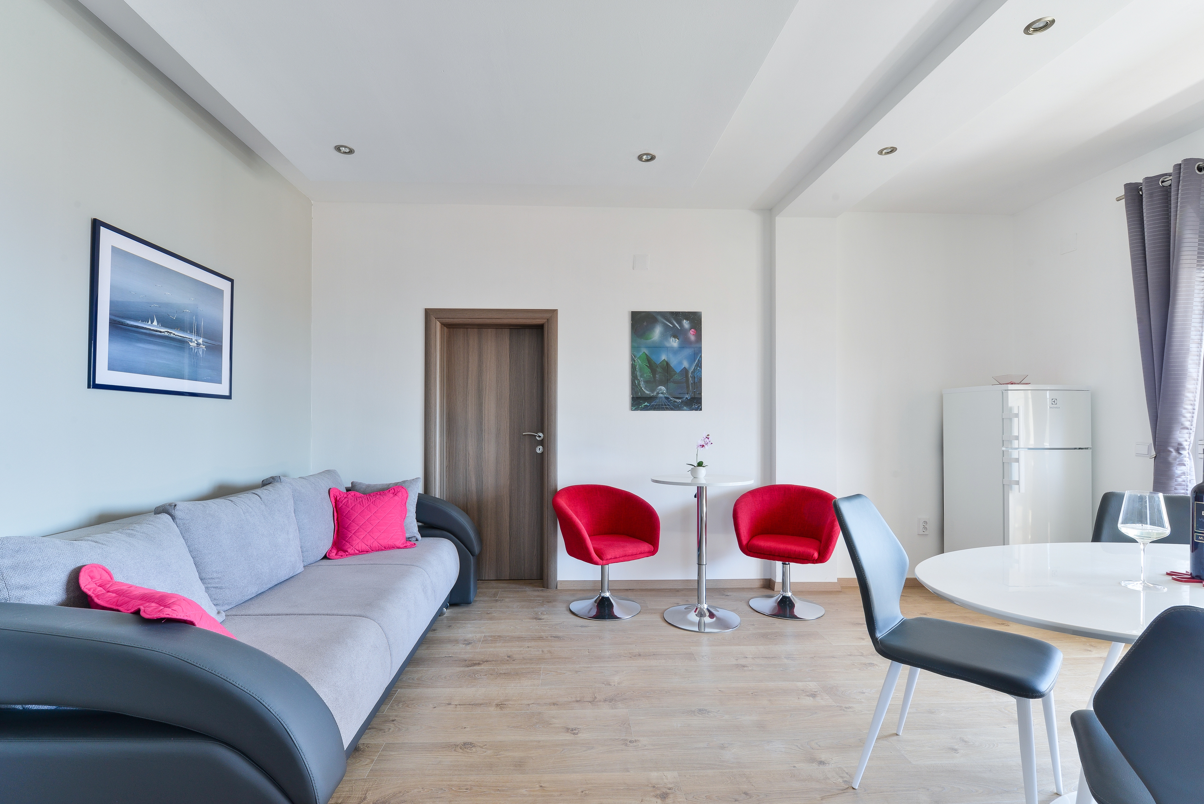 Studio flat with balcony and sea view Vir (AS-20205-a)