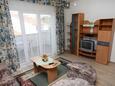 Supetarska Draga - Donja, Sala de estar in the apartment, air condition available y WiFi.