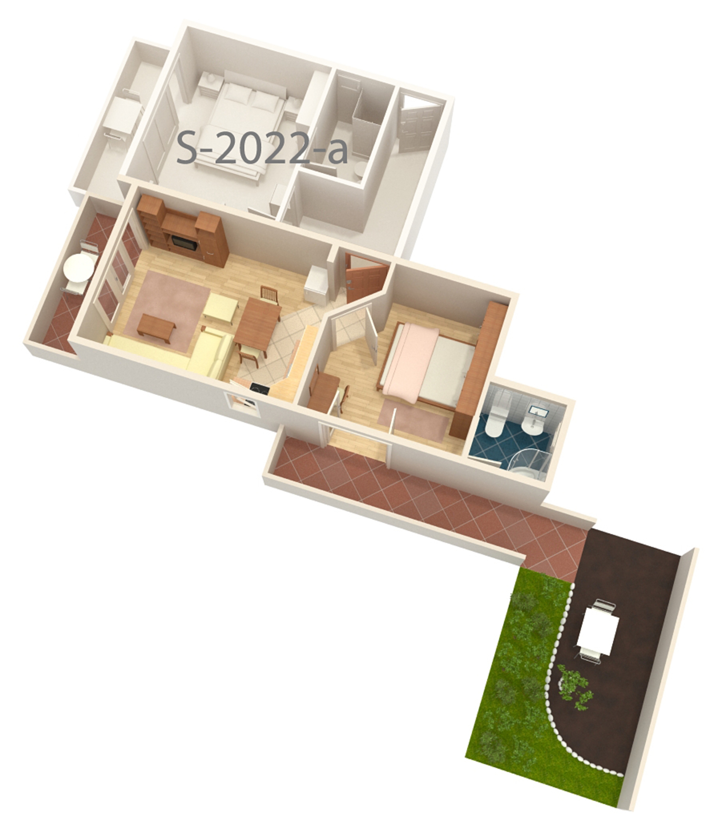One bedroom apartment with terrace and sea view Supetarska Draga - Donja, Rab  A-b