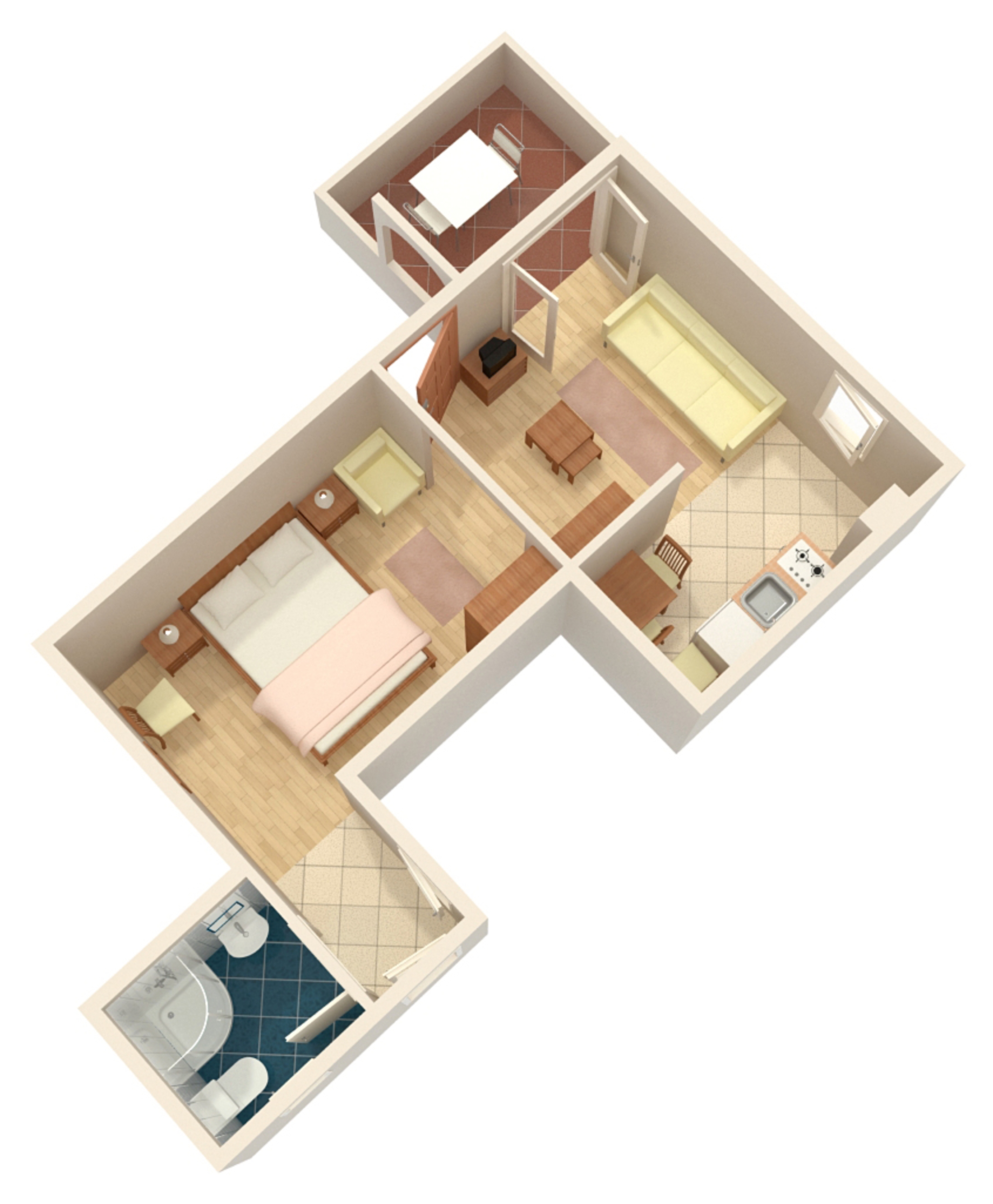 Studio flat with terrace Supetarska Draga - Donja, Rab  AS-a