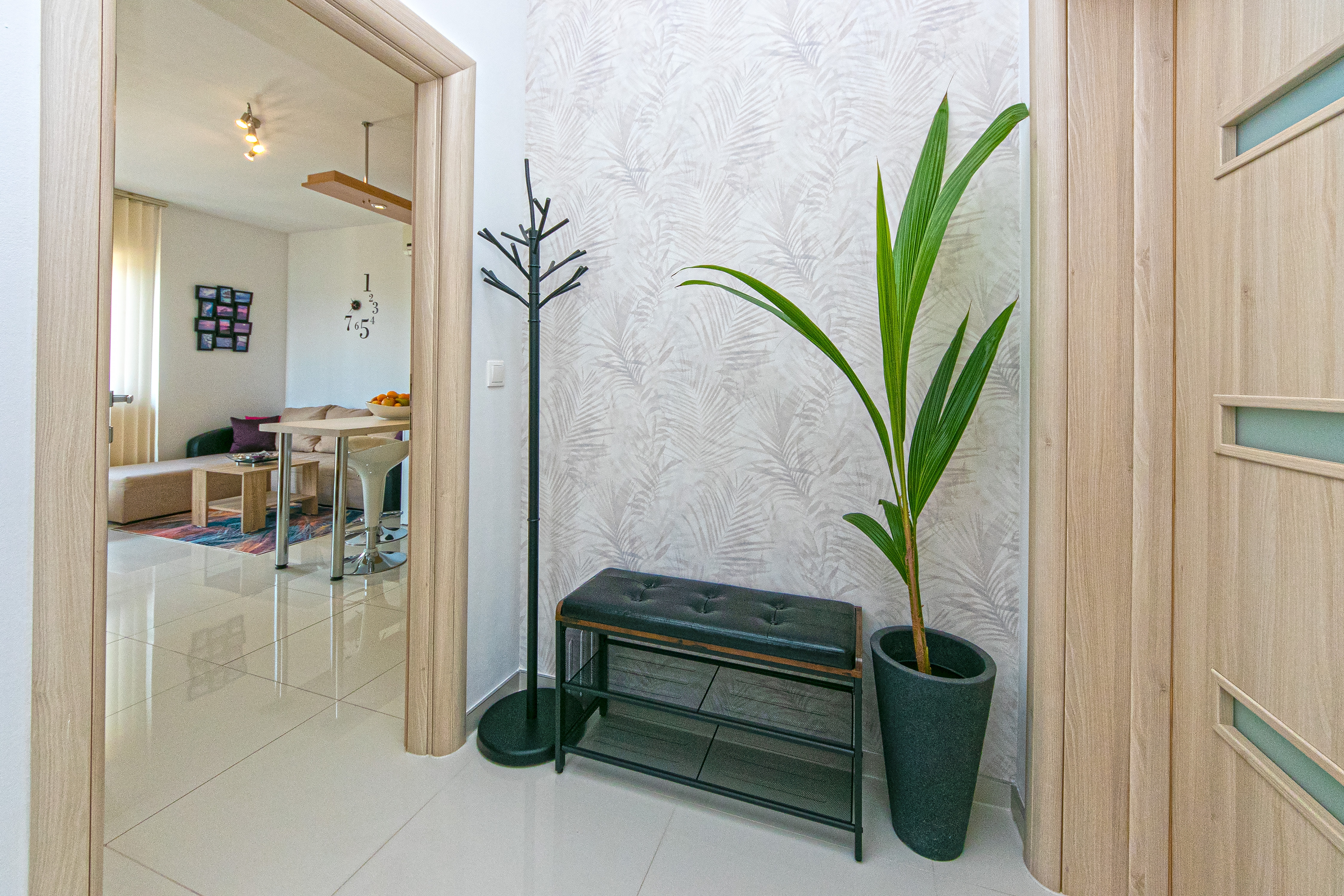 One bedroom apartment with terrace and sea view Brela, Makarska  A-a