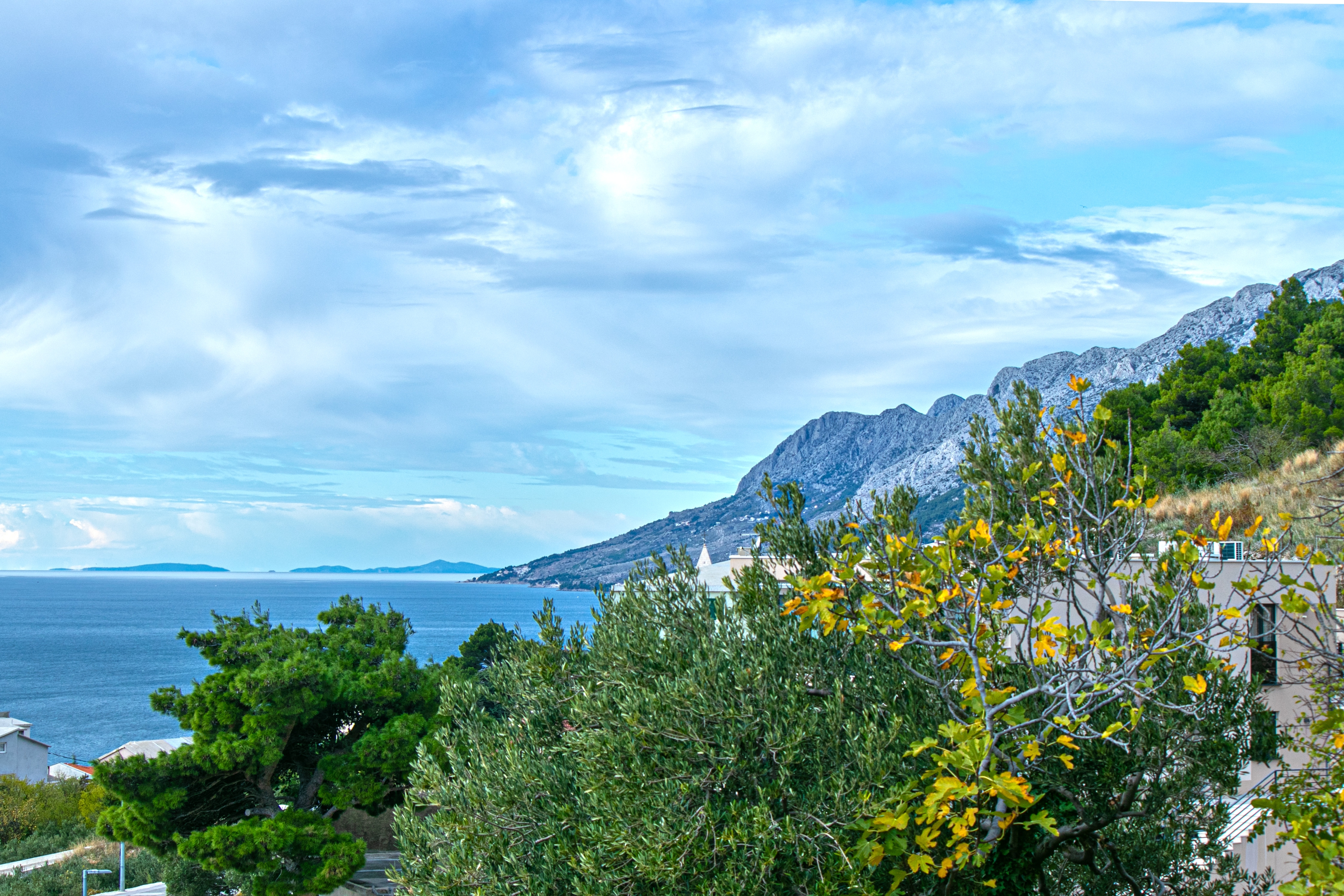 One bedroom apartment with terrace and sea view Brela, Makarska  A-a