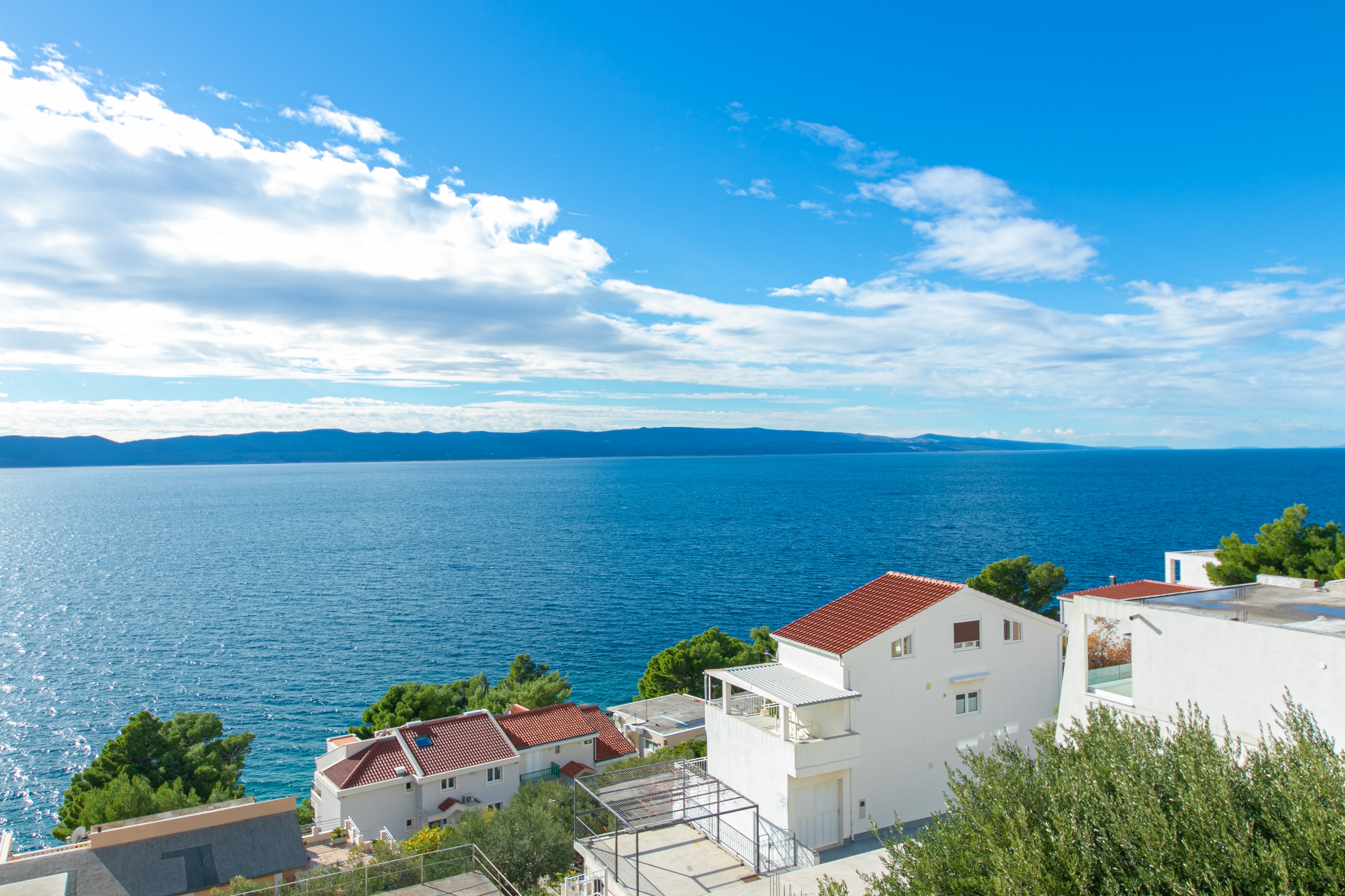 Two bedroom apartment with terrace and sea view Brela, Makarska  A-a
