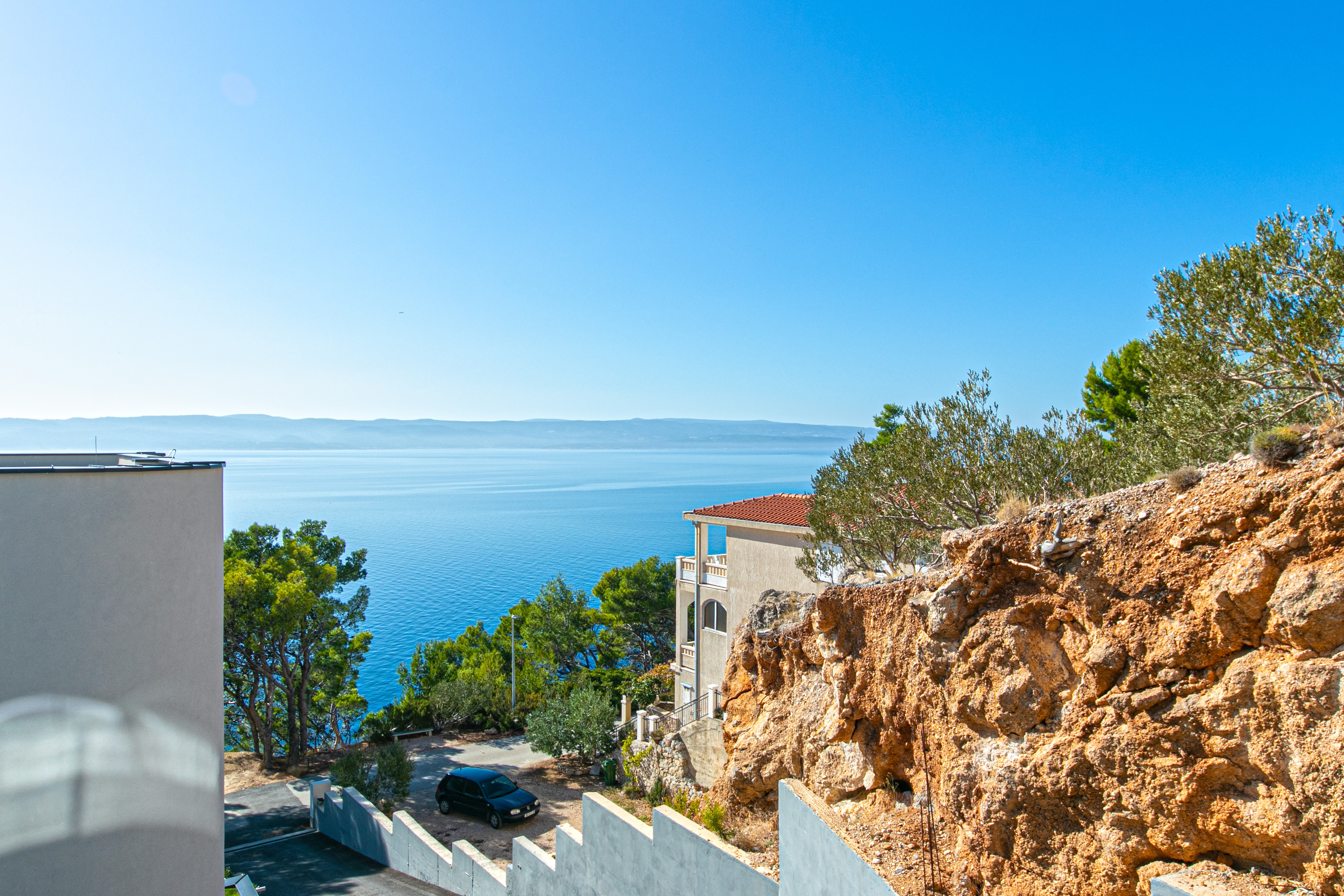 One bedroom apartment with terrace and sea view Brela, Makarska  A-b