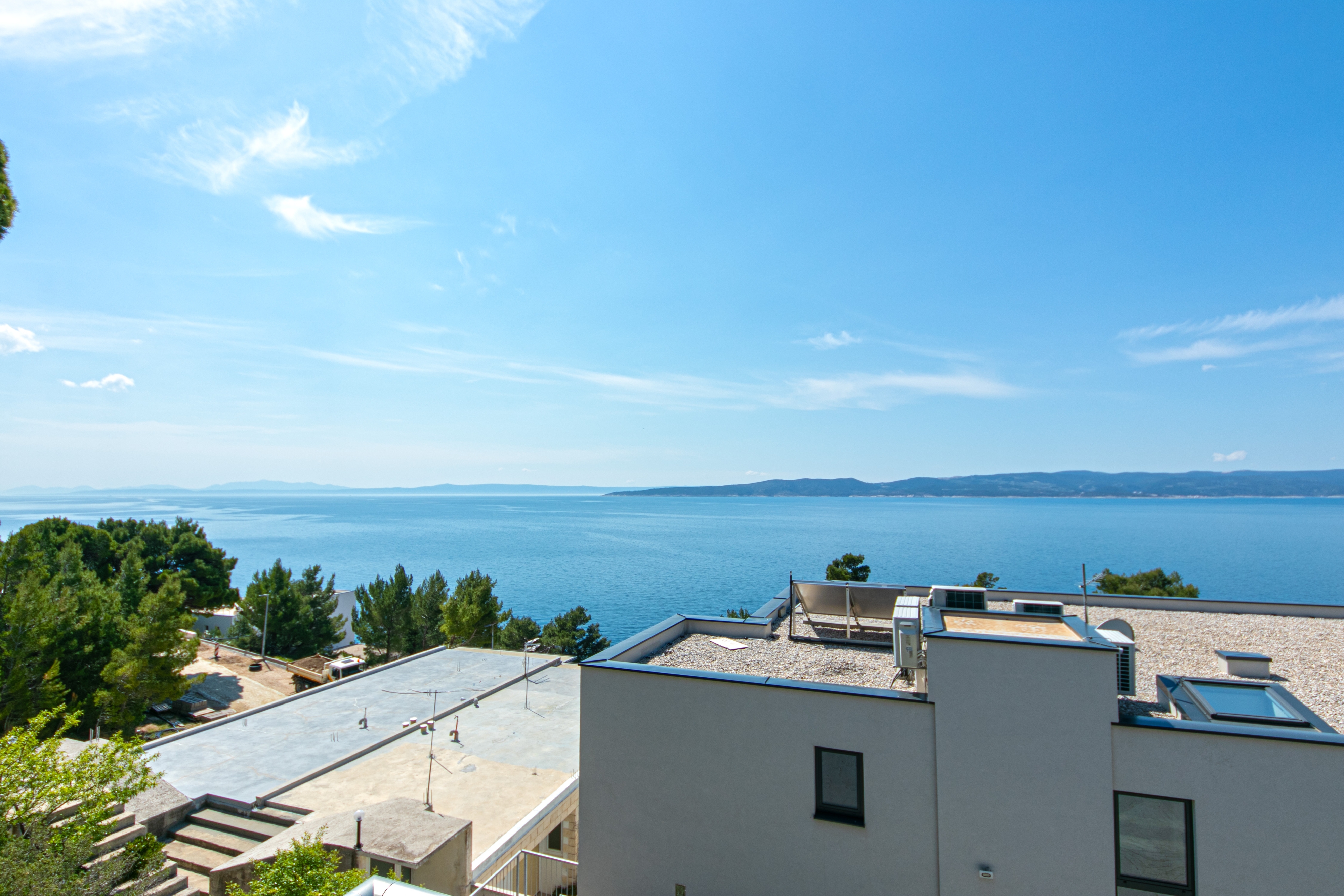 Two bedroom apartment with terrace and sea view Brela, Makarska  A-c