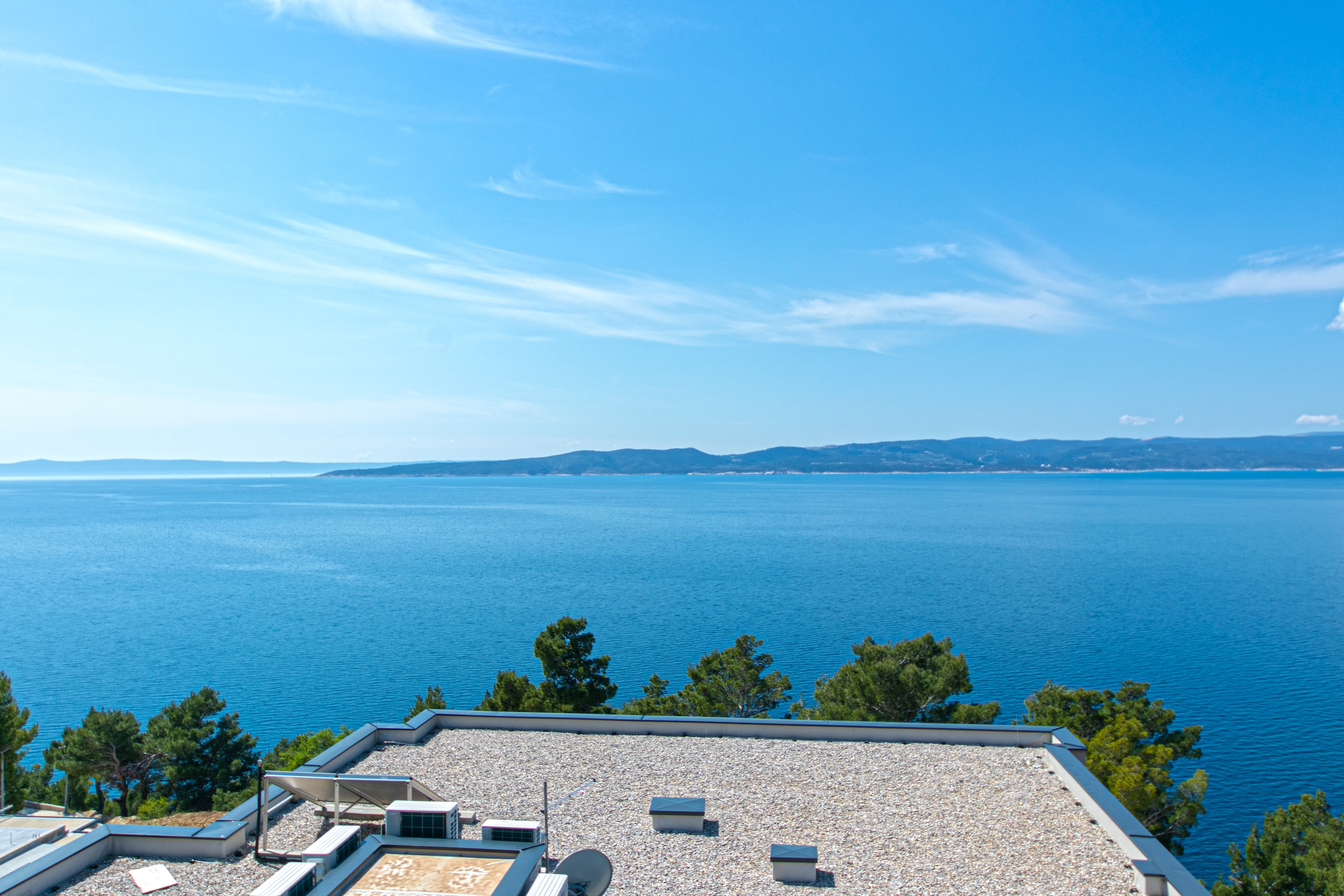One bedroom apartment with terrace and sea view Brela, Makarska  A-f