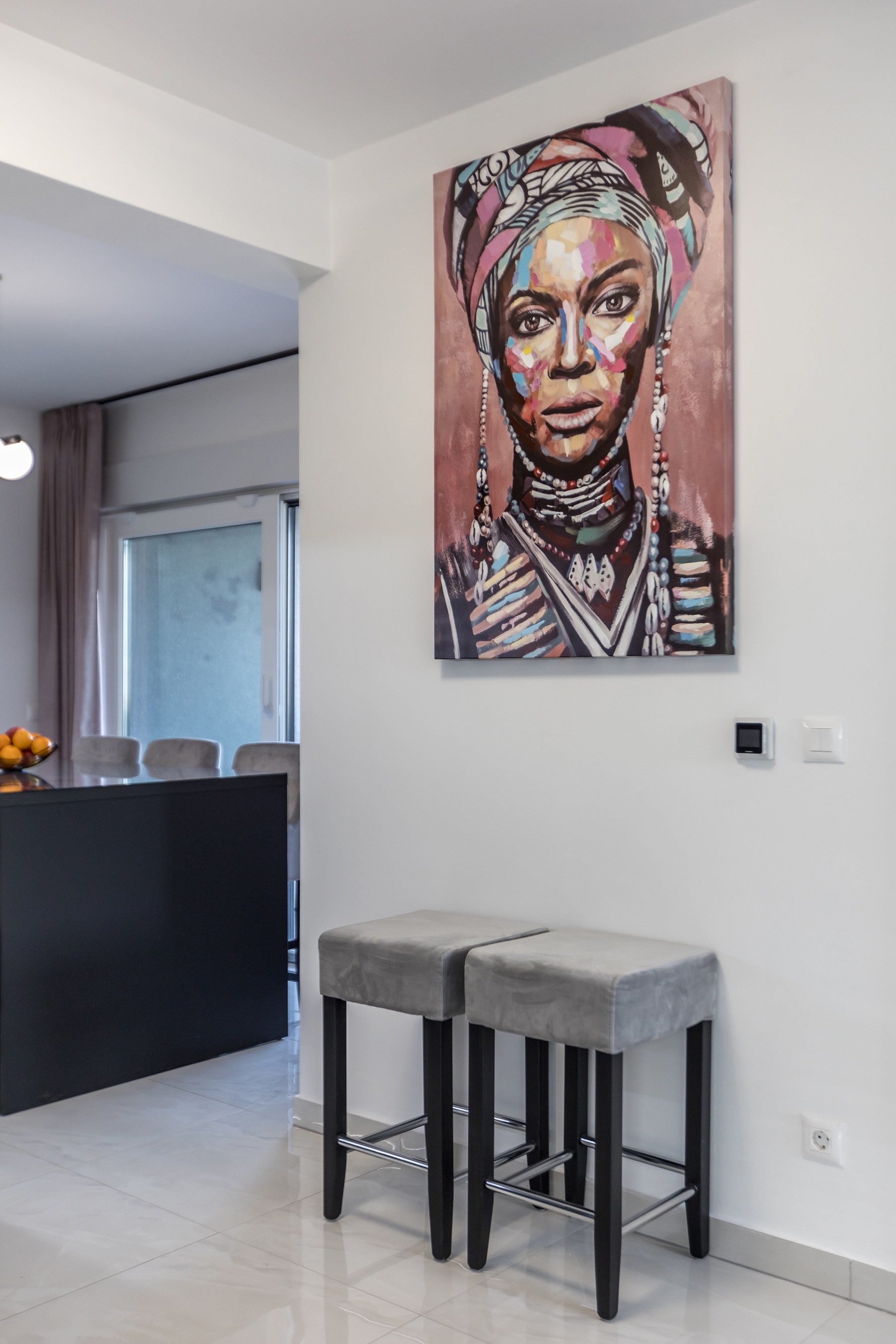 Three bedroom apartment with terrace and sea view Kaštel Lukšić, Kaštela  A-c
