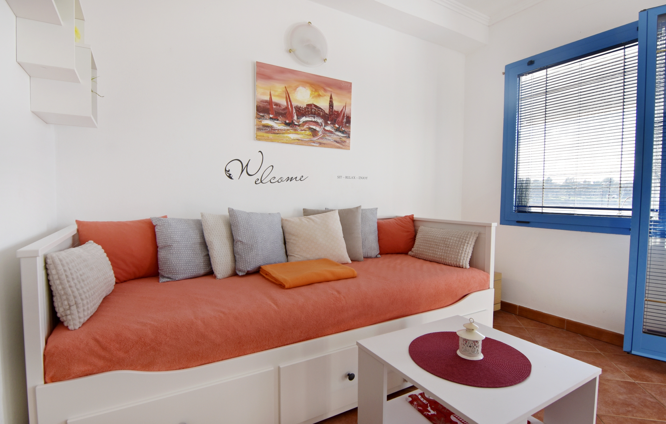 One bedroom apartment with terrace and sea view Savudrija, Umag (A-20295-a)