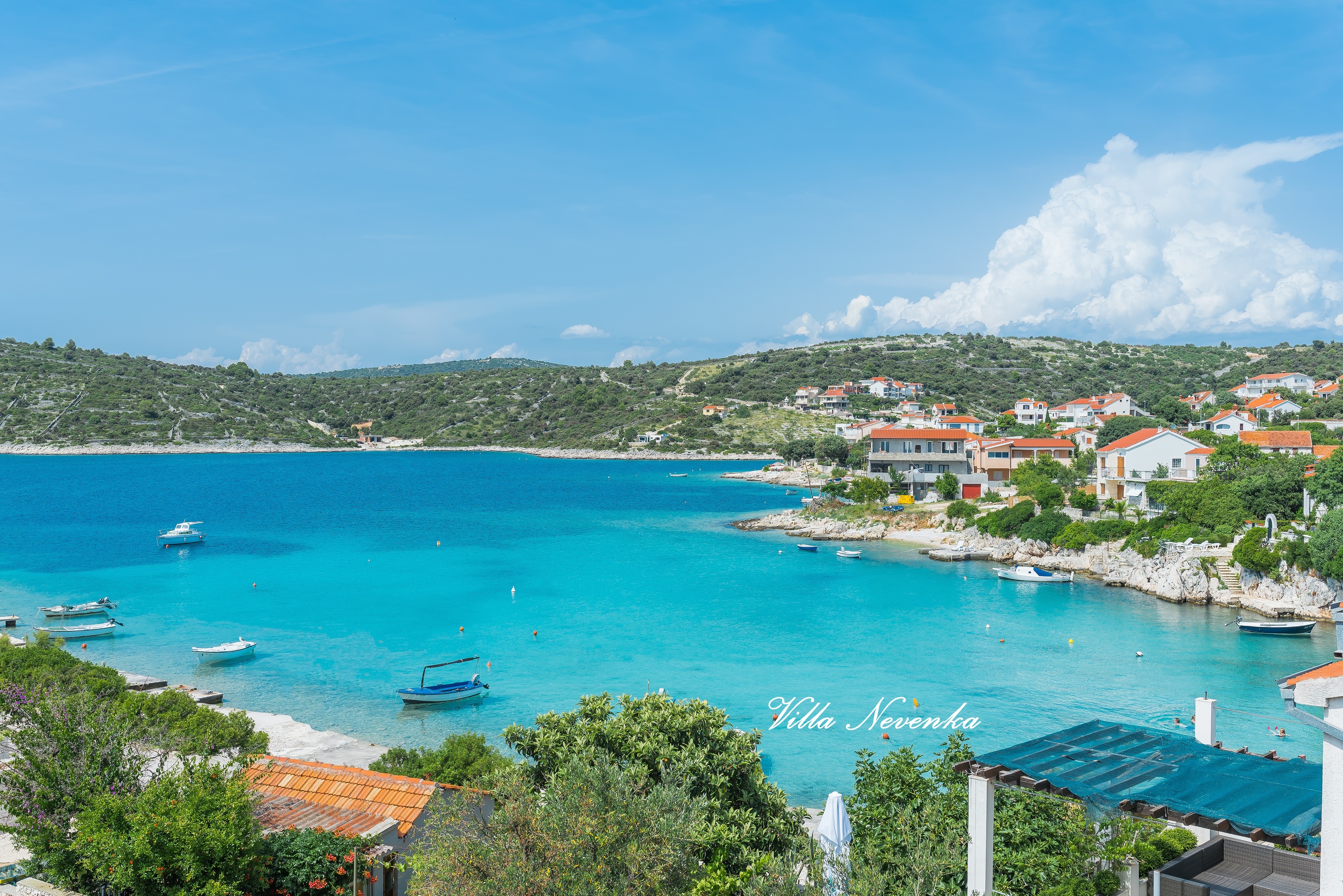 Two bedroom apartment with terrace and sea view Kanica, Rogoznica  A-a