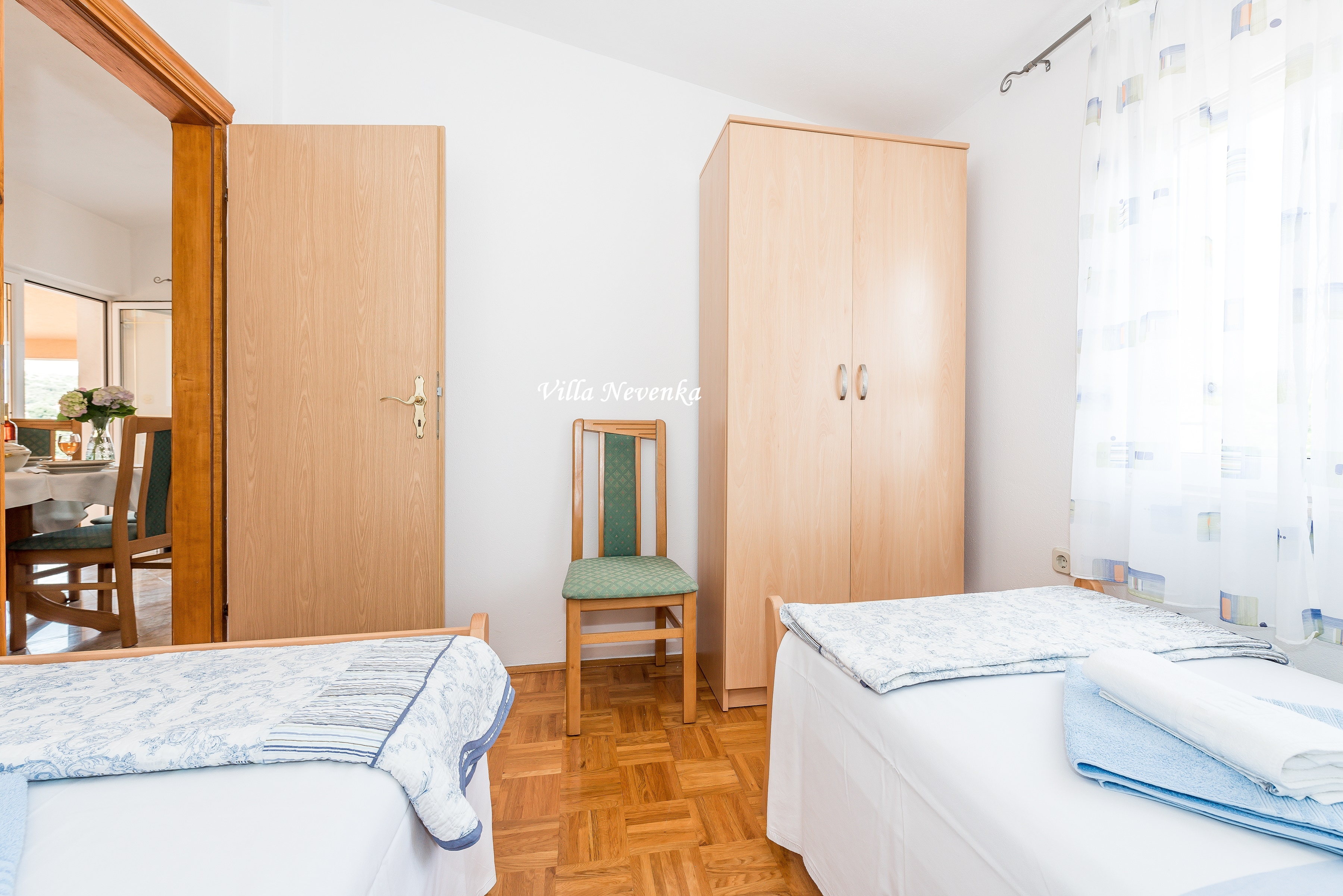 Two bedroom apartment with terrace and sea view Kanica, Rogoznica  A-b