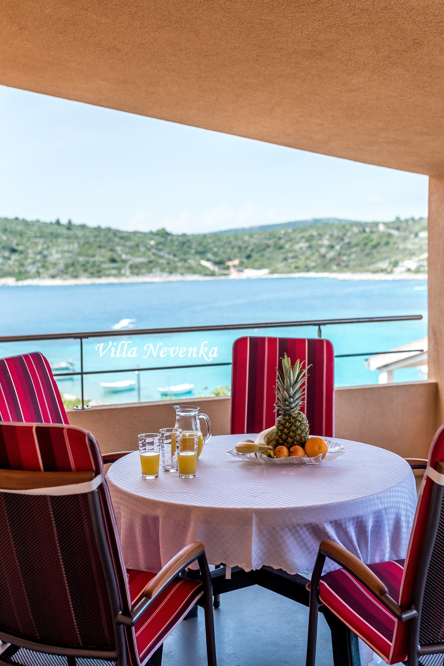 Two bedroom apartment with terrace and sea view Kanica, Rogoznica  A-b
