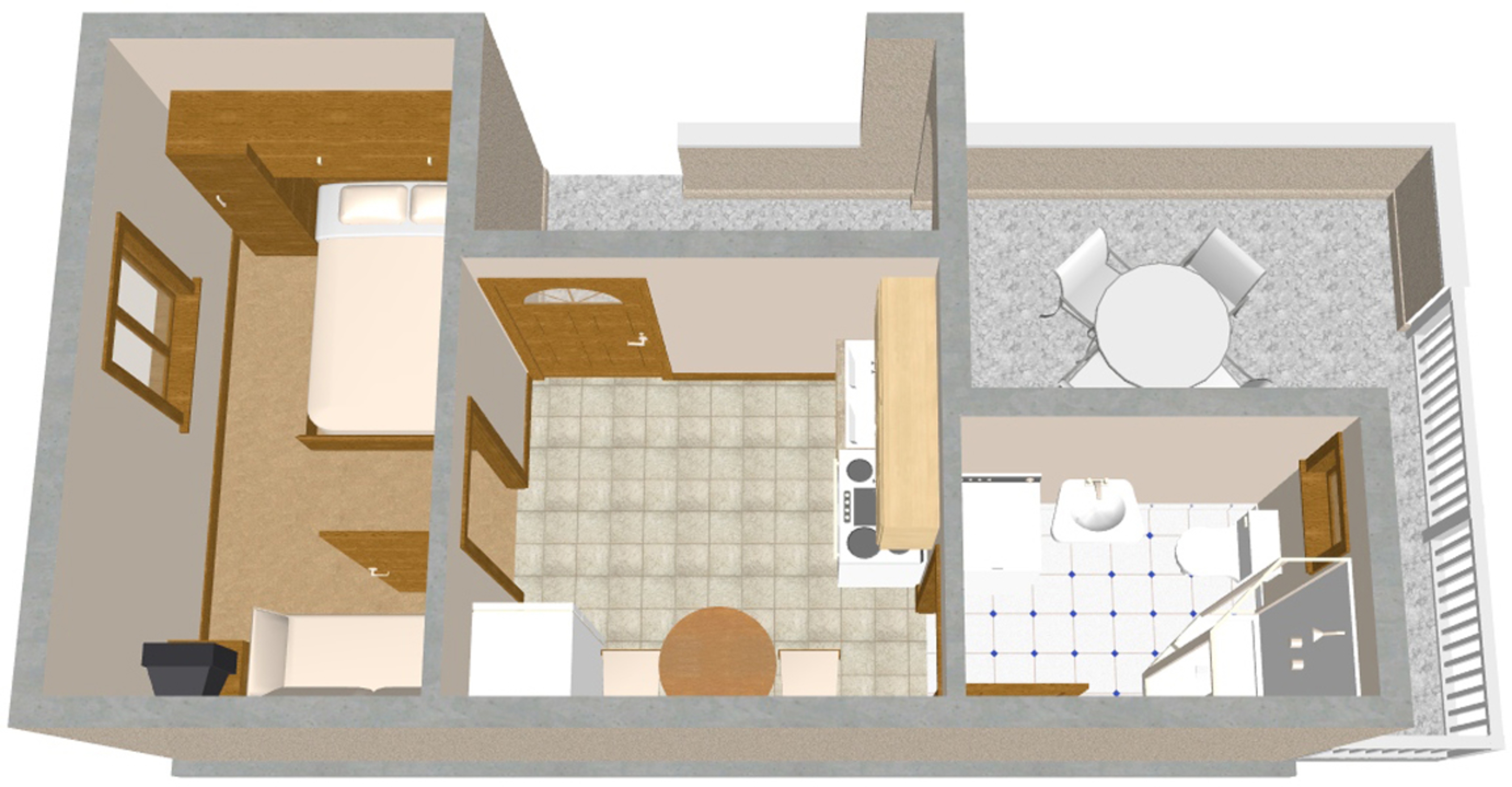 One bedroom apartment with terrace and sea view Slatine, Čiovo  A-b