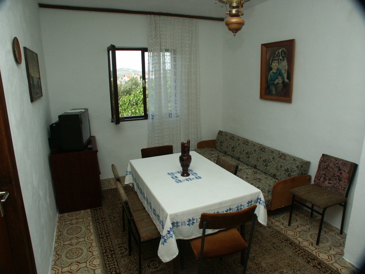 Appartement de deux chambres avec la terrasse et la vue sur le mer Marina, Trogir (A-2036-a)