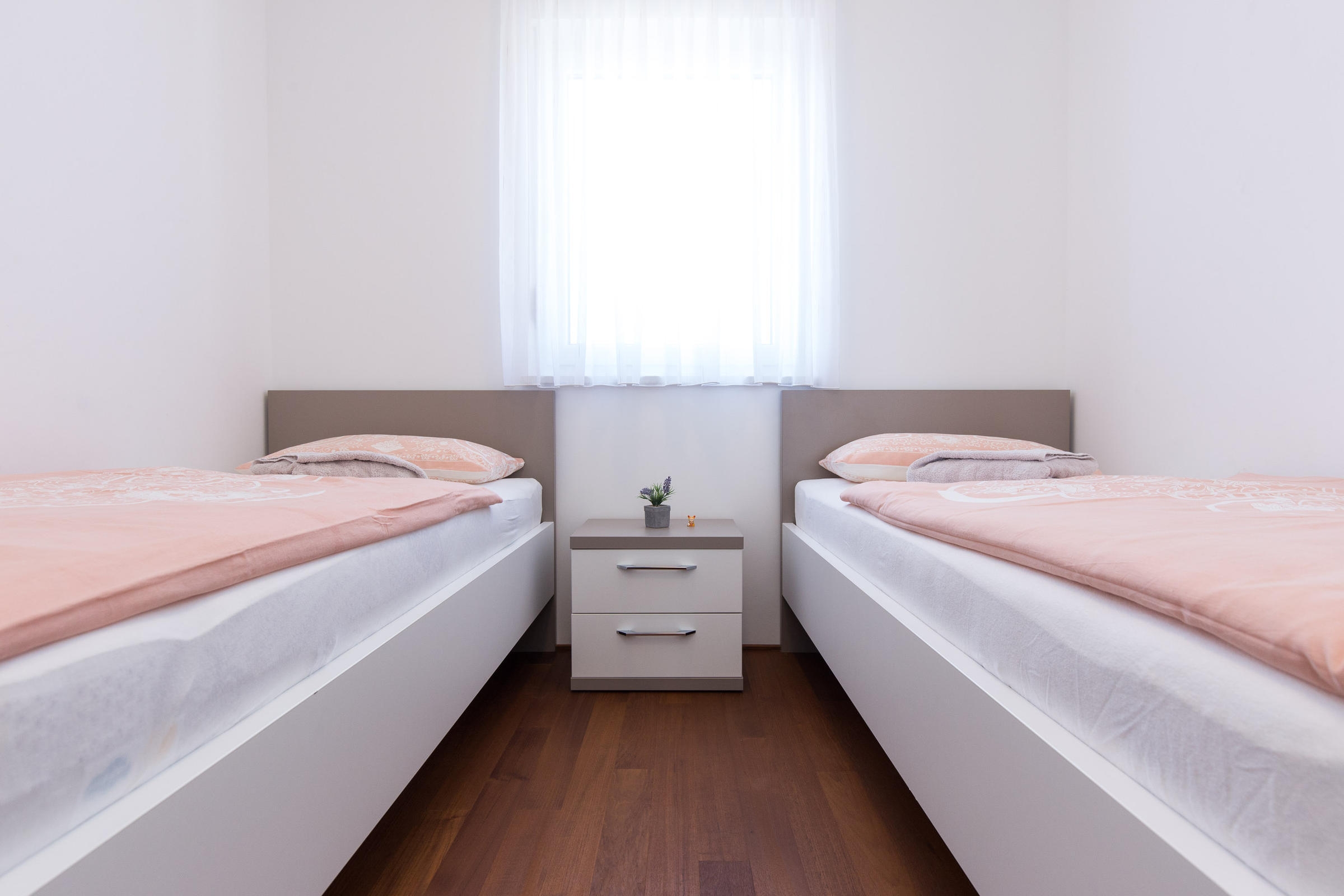 Two bedroom apartment with terrace and sea view Vantačići, Krk  A-b