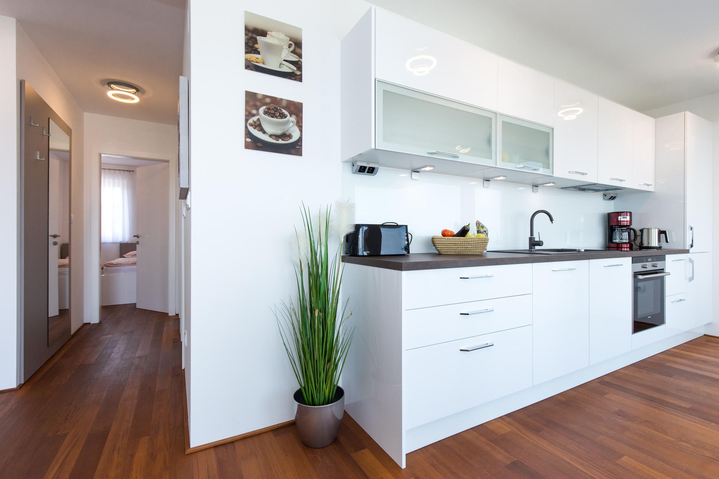 Two bedroom apartment with terrace and sea view Vantačići, Krk  A-b