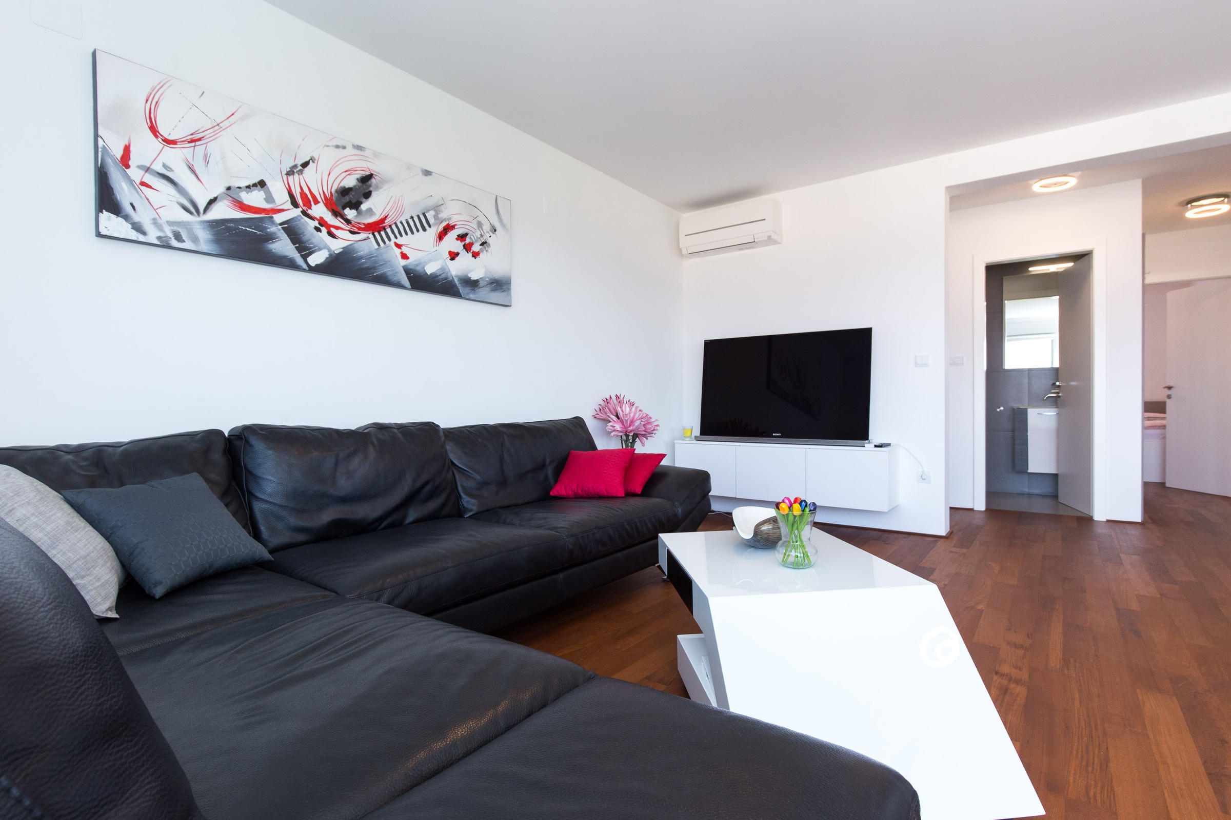 Two bedroom apartment with terrace and sea view Vantačići, Krk (A-20363-b)