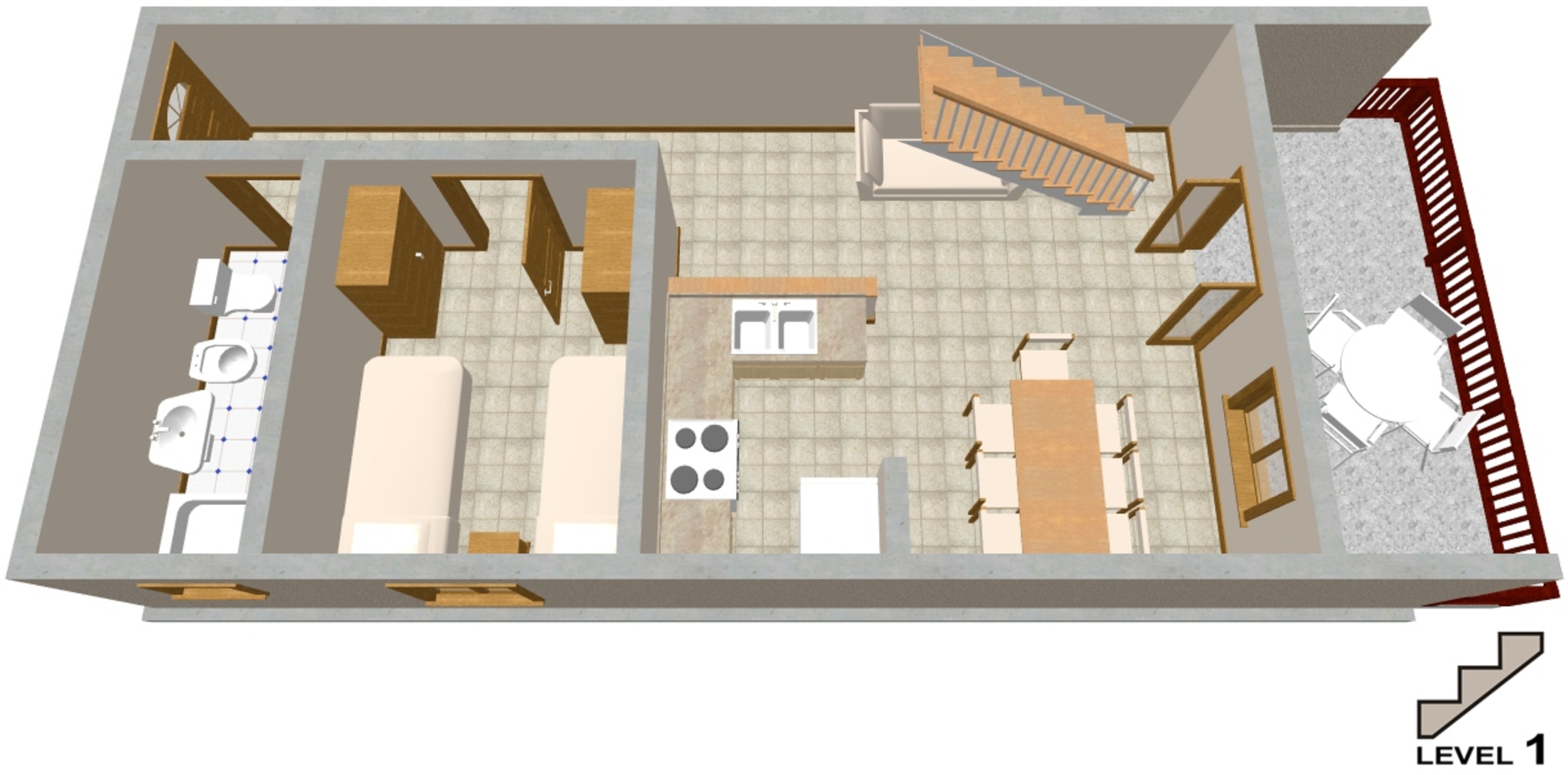 Two bedroom apartment with terrace and sea view Seget Vranjica, Trogir  A-a