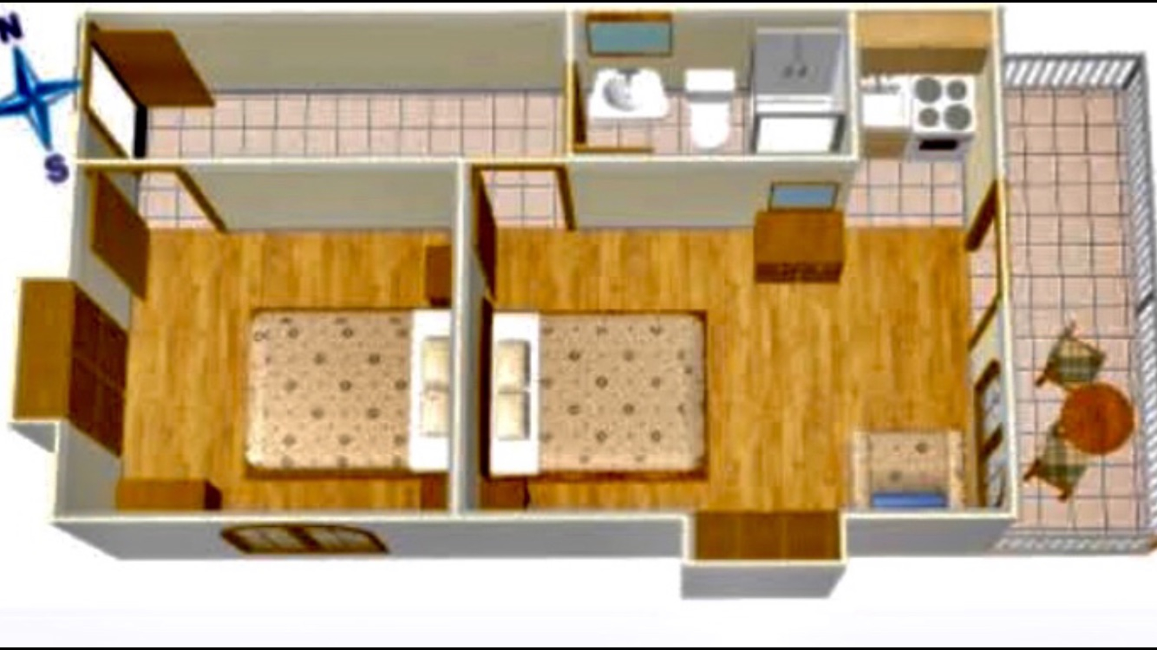Two bedroom apartment near beach Igrane, Makarska  A-b