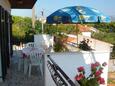 Terrace Slatine, Terrace in the apartment, with a sea view, (pet friendly) and WiFi.