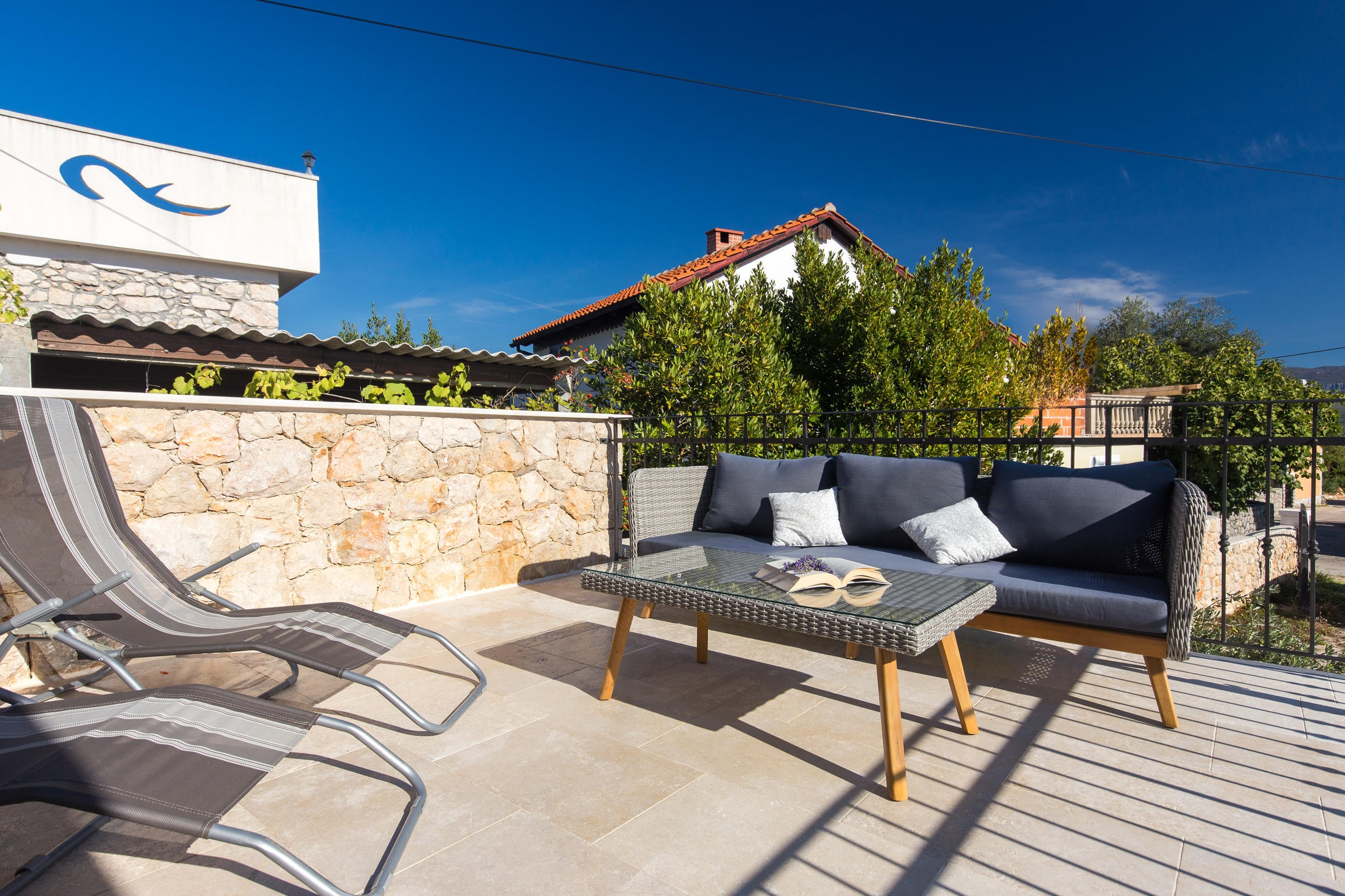Two bedroom house with terrace Polje, Krk  K