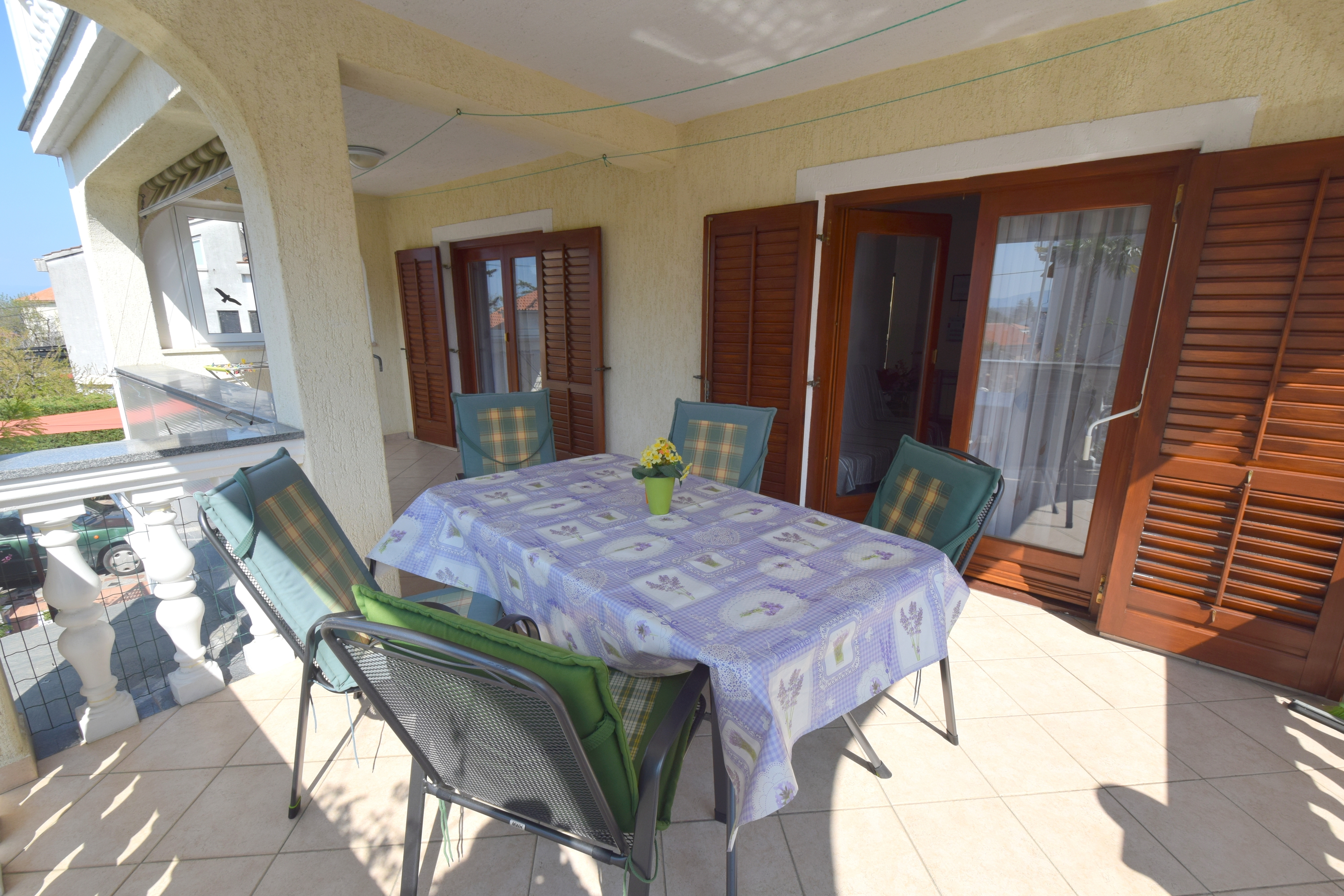 Two bedroom apartment with terrace Malinska, Krk  A-b