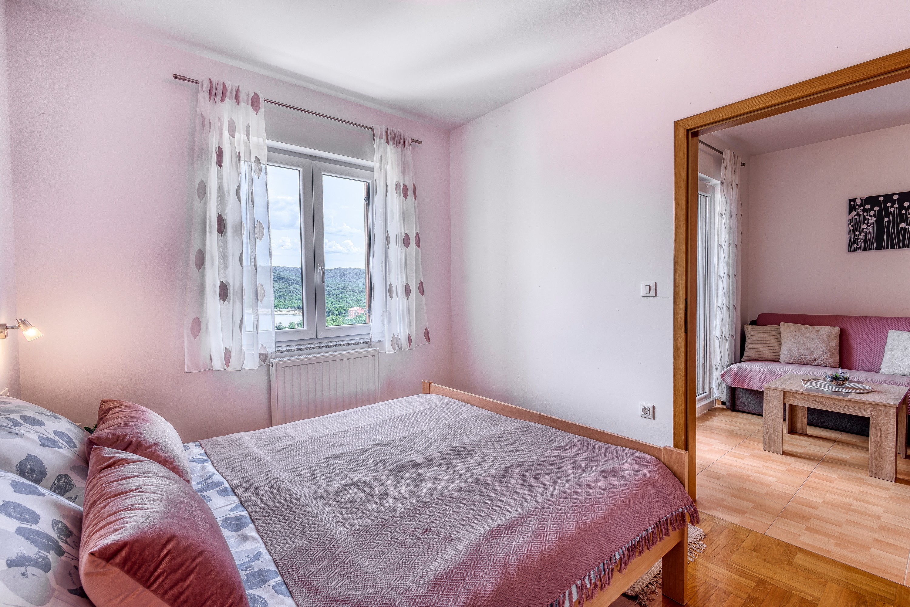 Two bedroom apartment with balcony and sea view Čižići, Krk  A-a