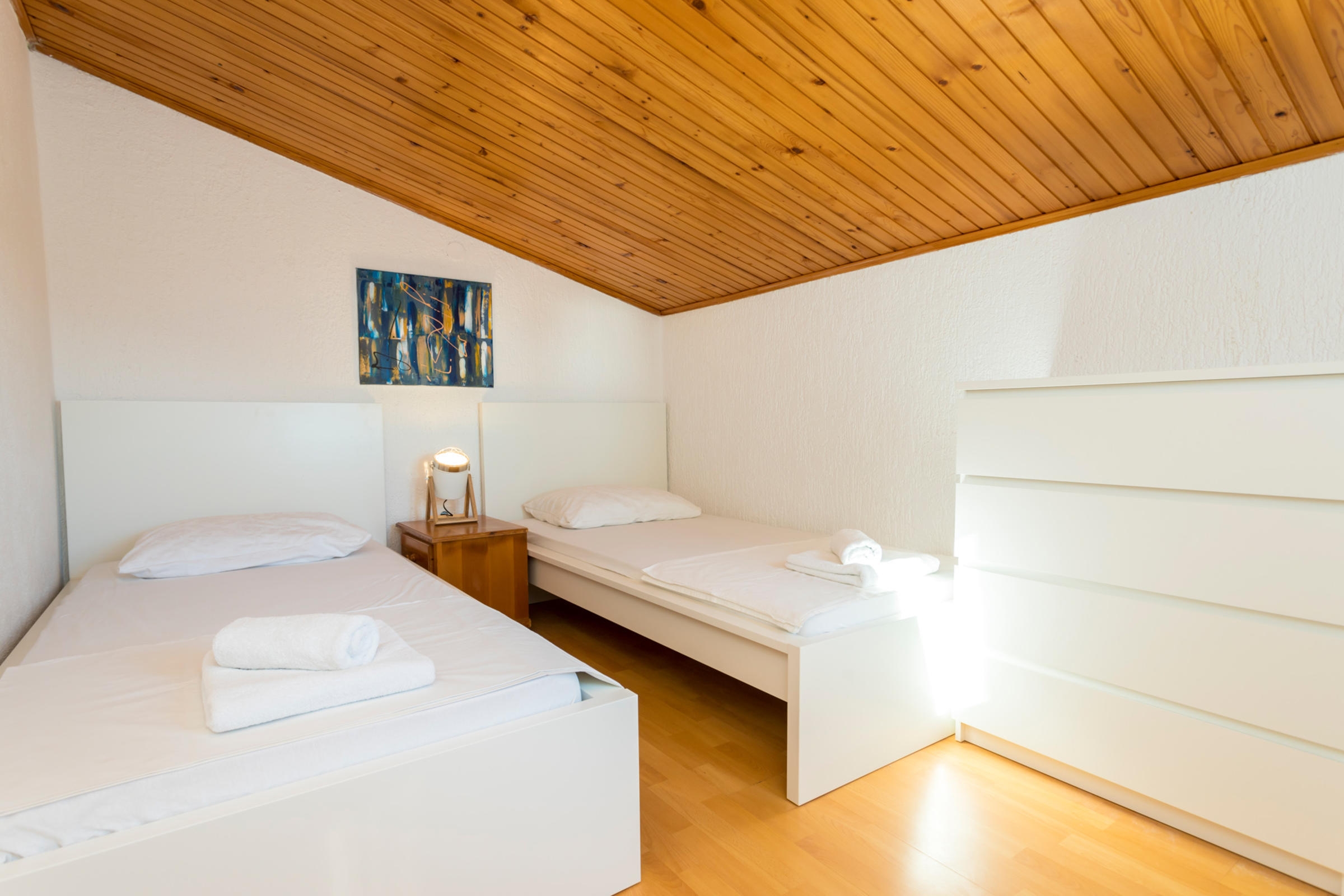Two bedroom apartment with terrace and sea view Njivice, Krk  A-b