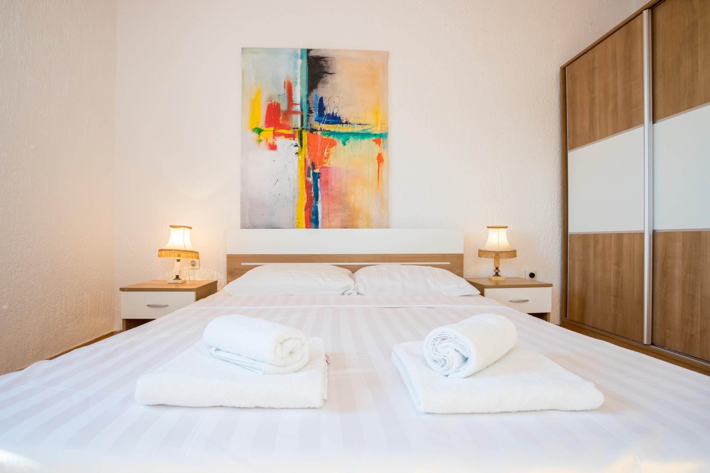 Two bedroom apartment with terrace and sea view Njivice, Krk  A-b