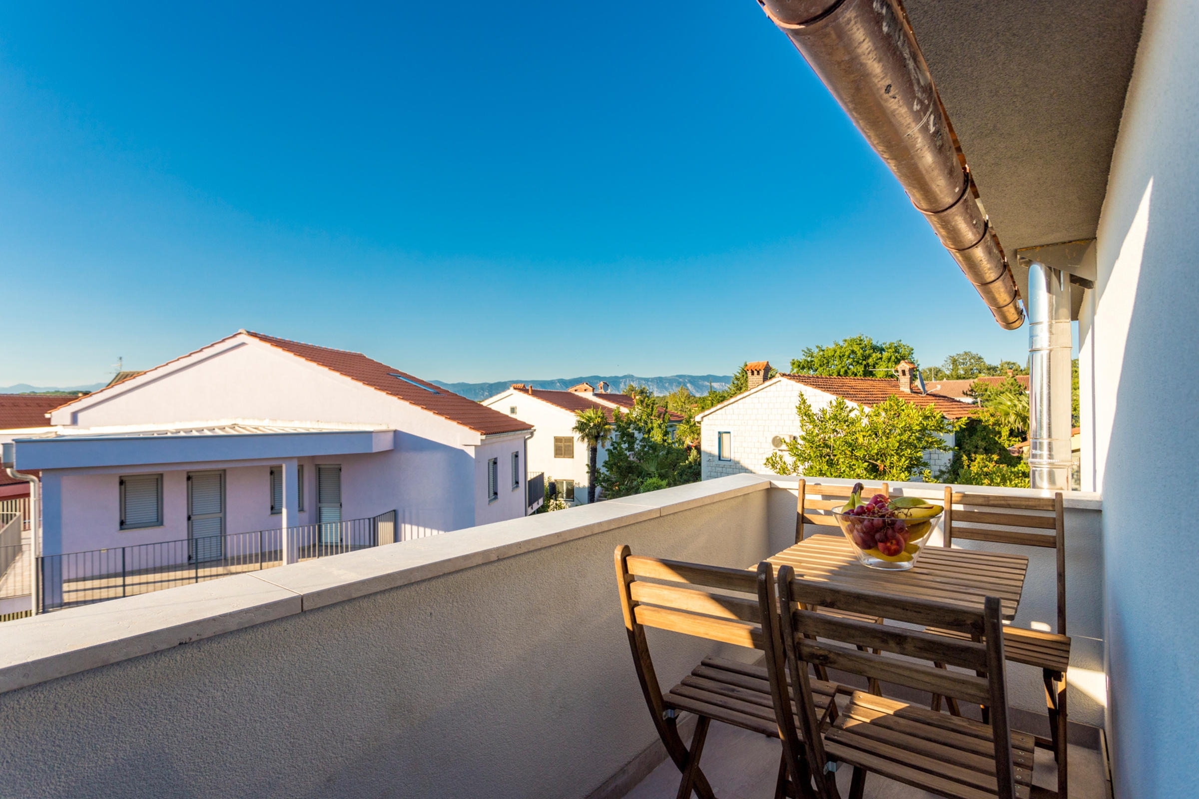 Two bedroom apartment with balcony and sea view Njivice, Krk  A-c