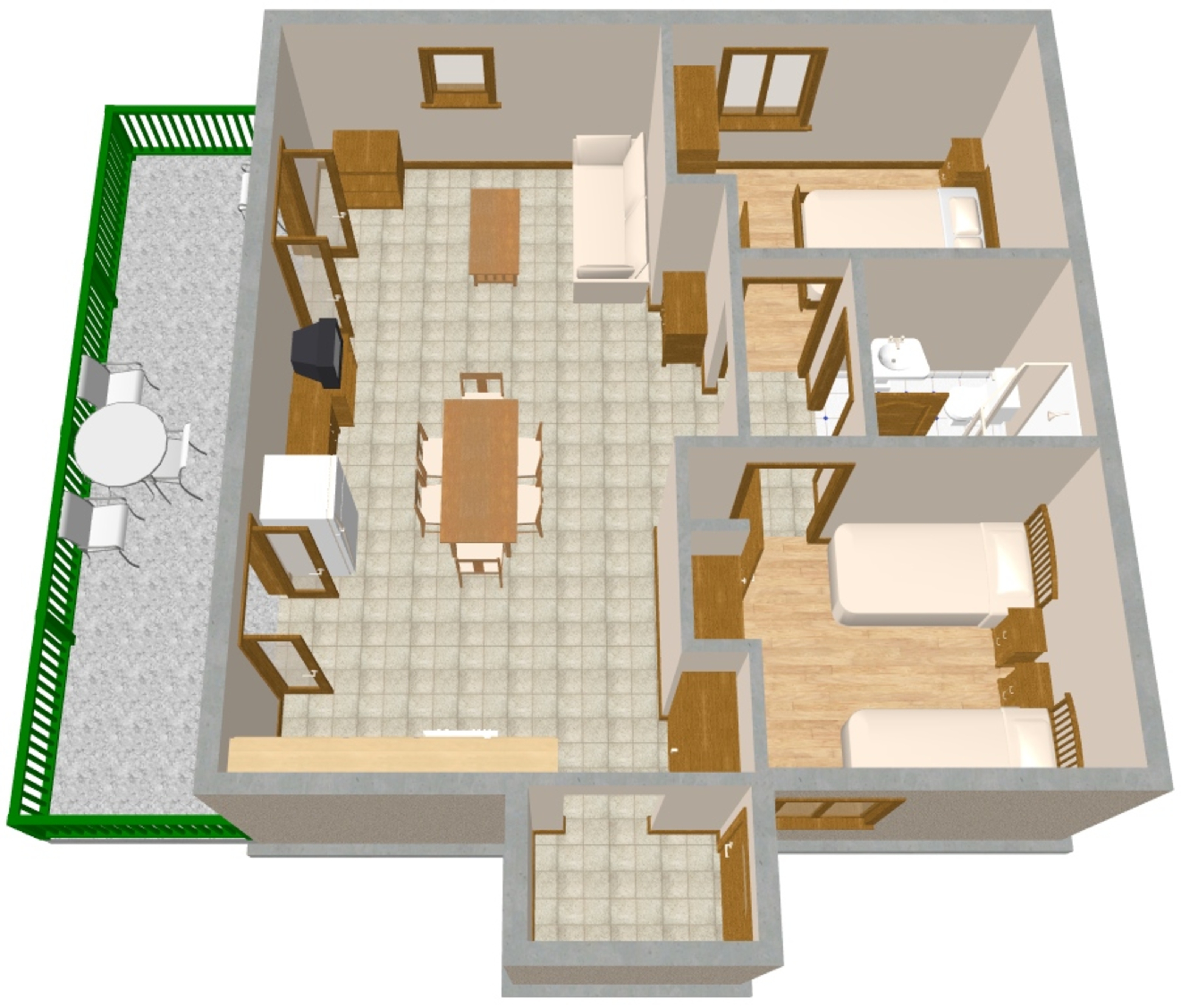 Two bedroom apartment with balcony and sea view Sevid, Trogir  A-a