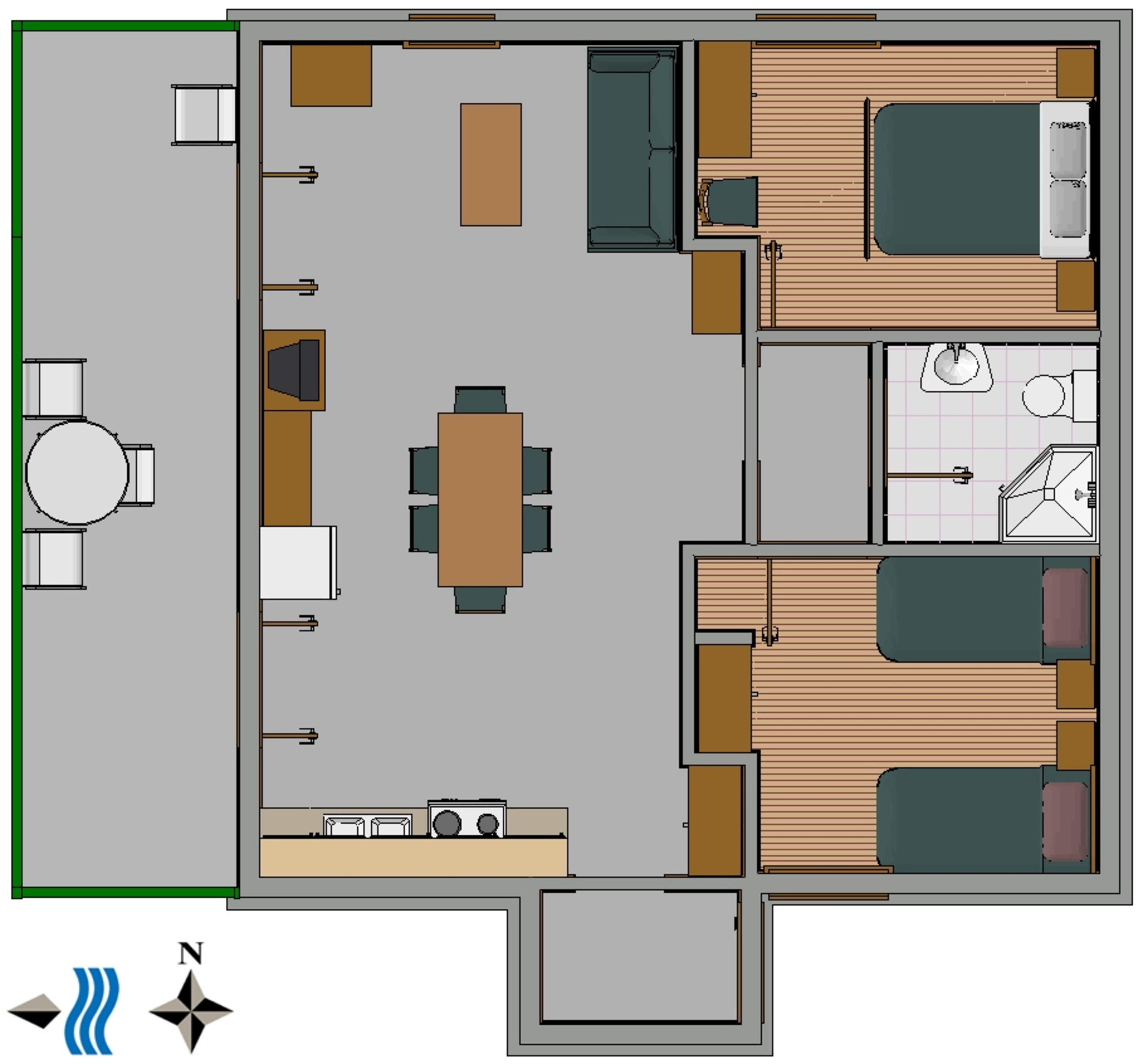 Two bedroom apartment with balcony and sea view Sevid, Trogir  A-a