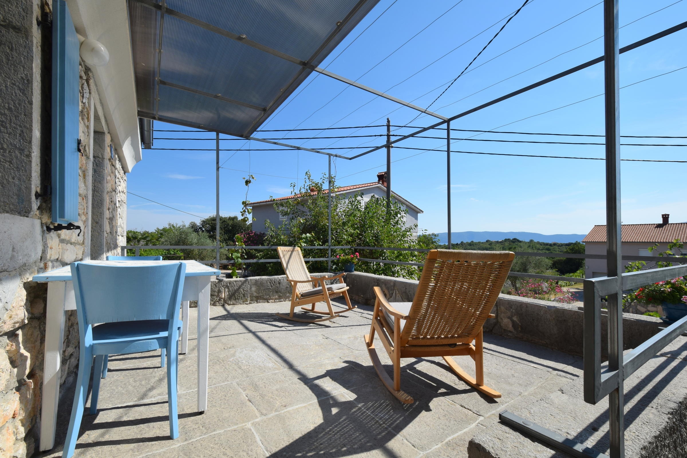 Studio flat with terrace Skrbcici, Krk  AS-b