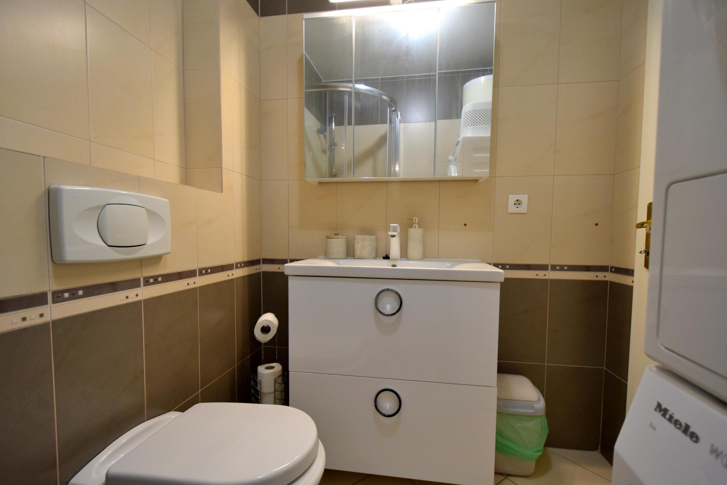 Two bedroom apartment with terrace and sea view Vantačići, Krk  A-a