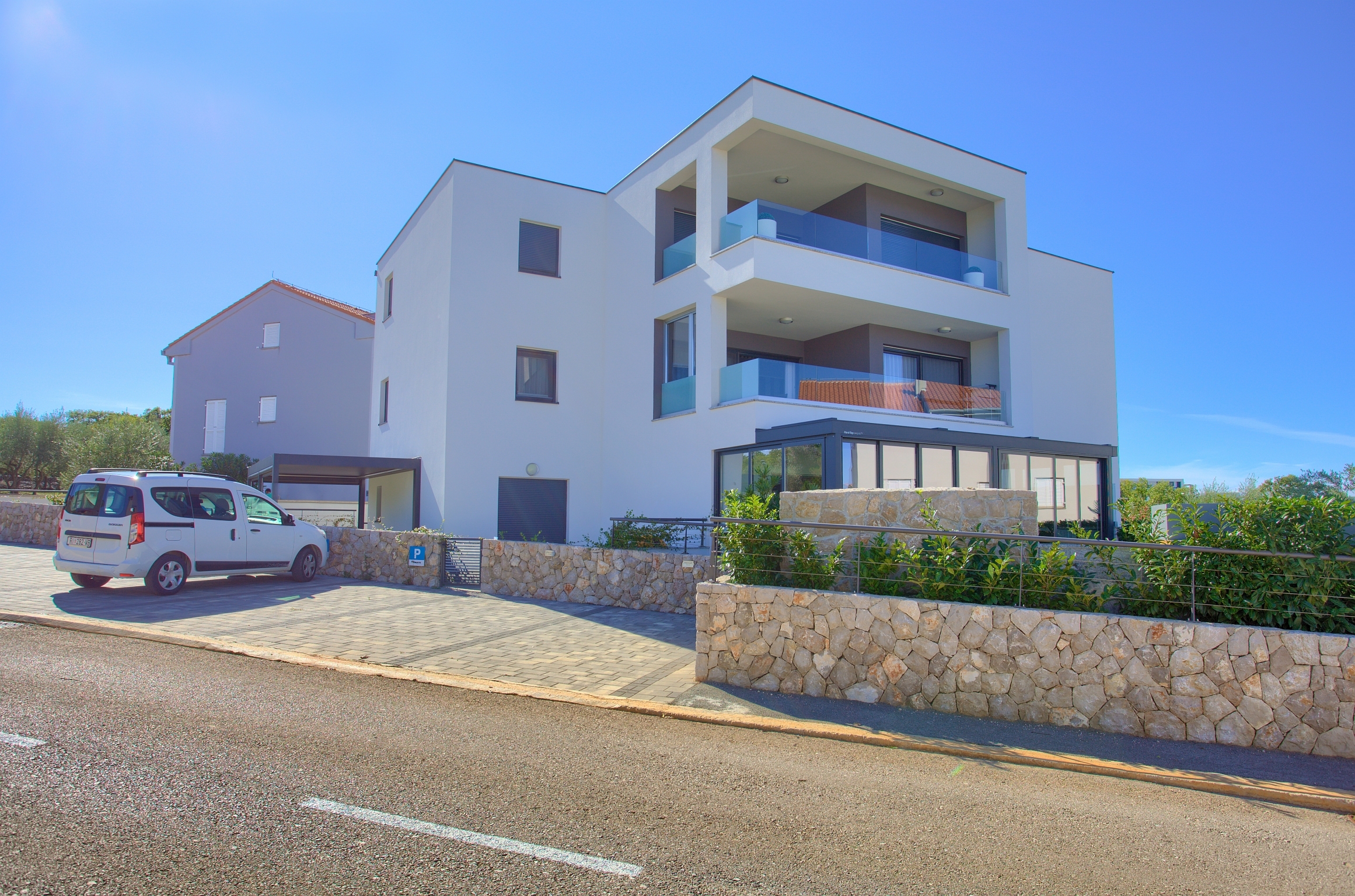 Two bedroom apartment with terrace and sea view Vantačići, Krk (A-20463-a)