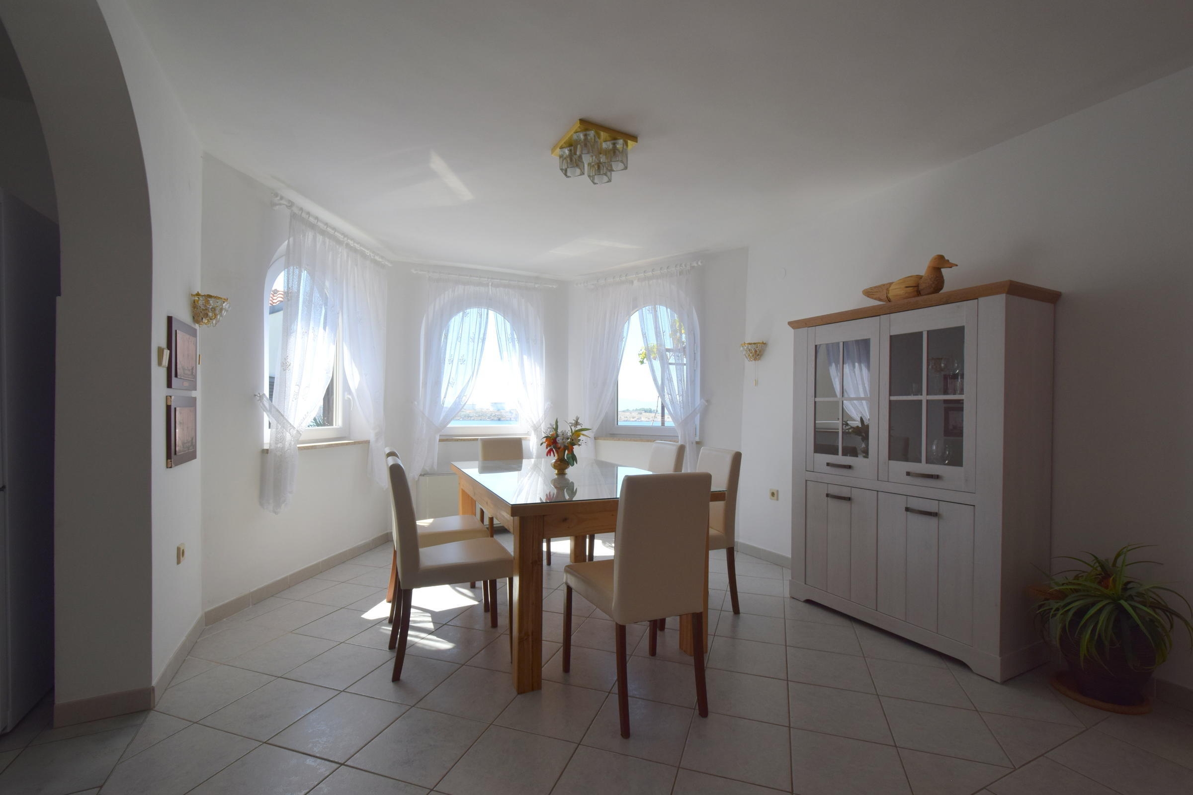 Three bedroom apartment with terrace and sea view Omišalj, Krk  A-a