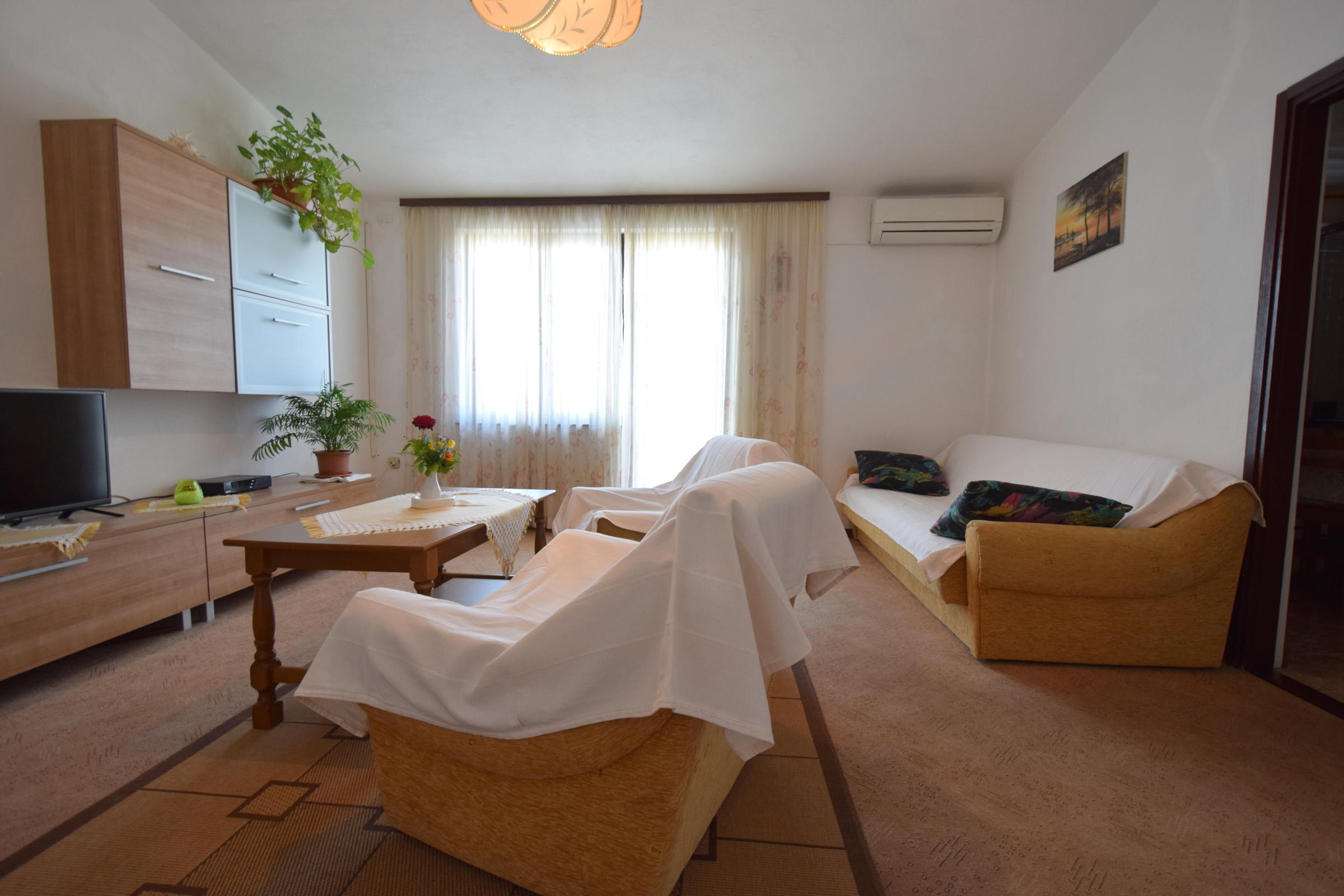 Three bedroom apartment with terrace and sea view Njivice (Krk) (A-20474-a)