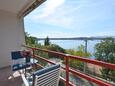 Omišalj, Balkon v ubytování typu apartment, s výhledem na moře a WiFi.
