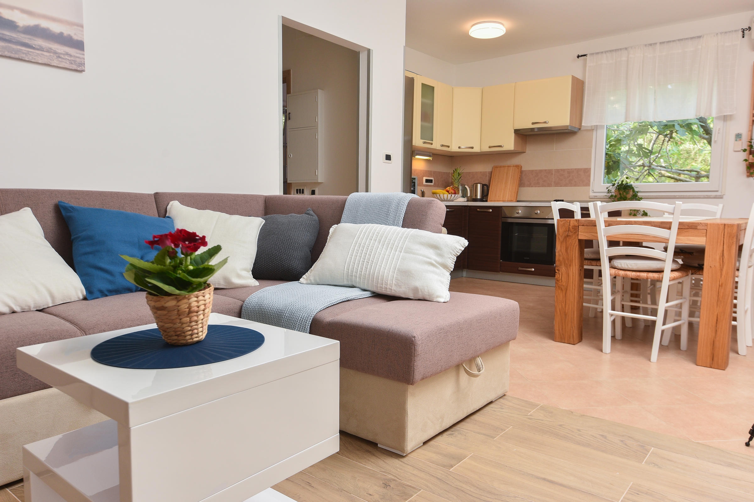 Two bedroom house with terrace Punat, Krk  K