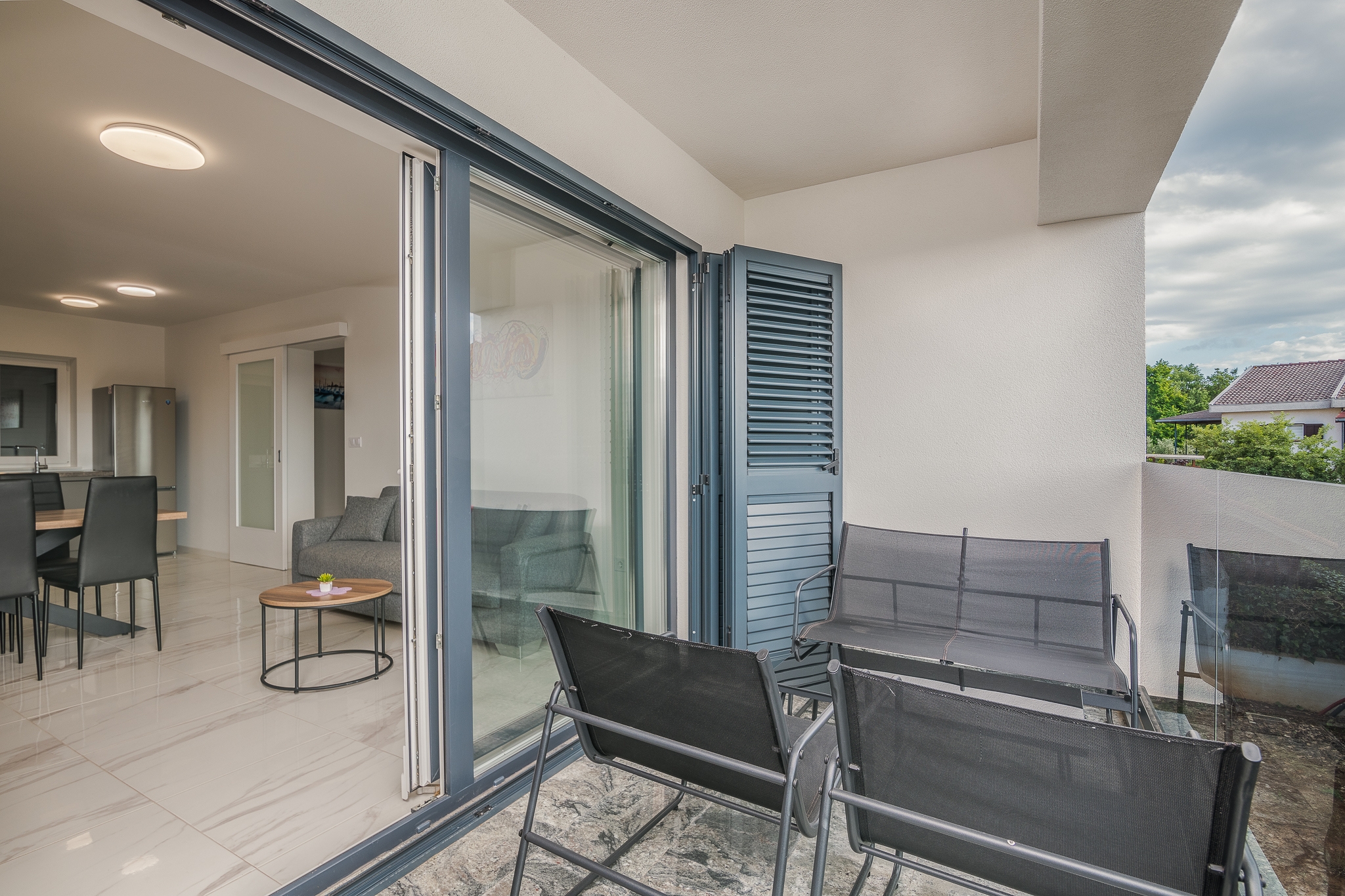 Three bedroom apartment with terrace and sea view Malinska, Krk (A-20484-c)