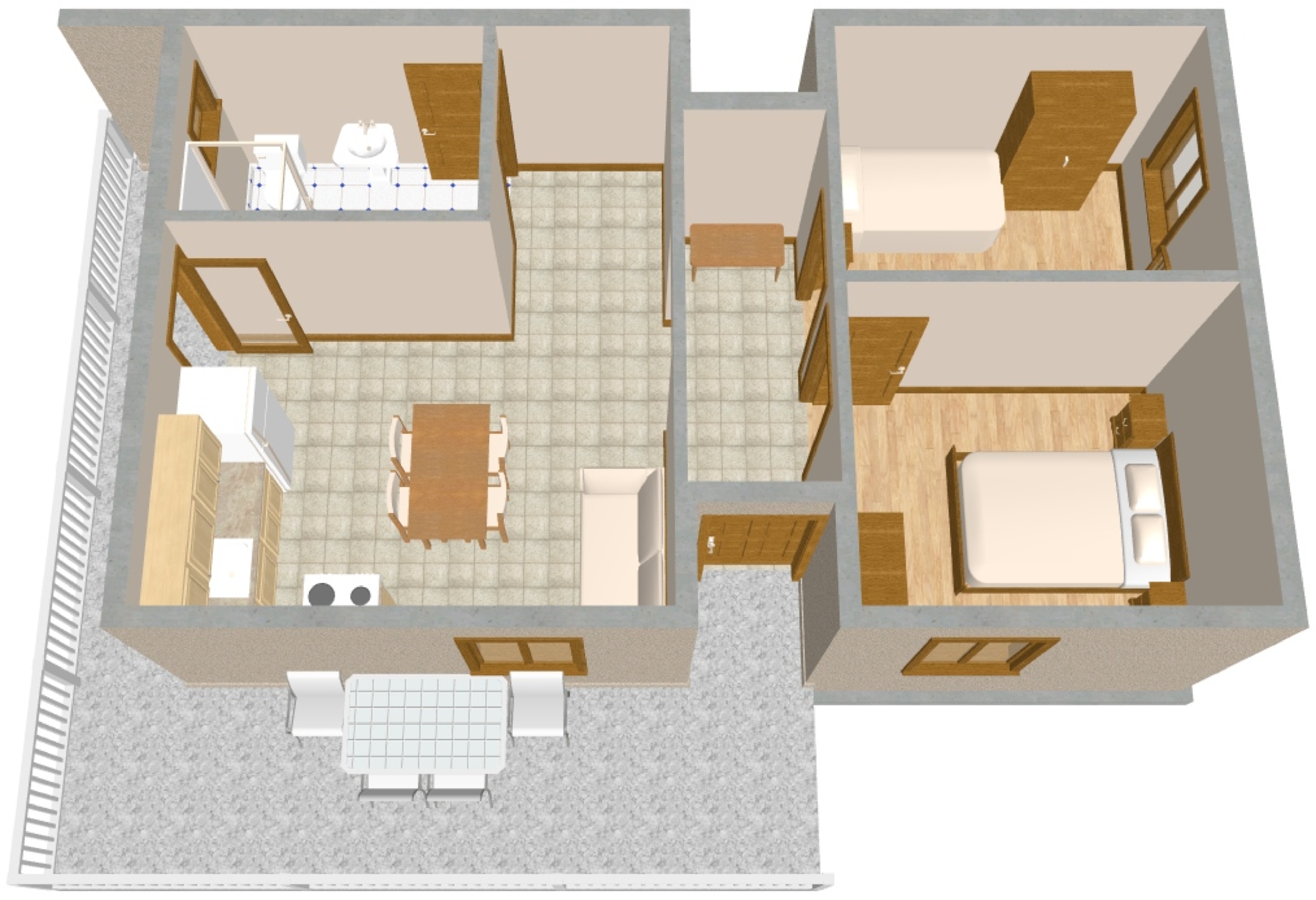 Two bedroom apartment with terrace and sea view Mastrinka, Čiovo  A-c