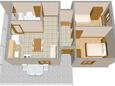 Mastrinka, Schema nell'alloggi del tipo apartment, WiFi.