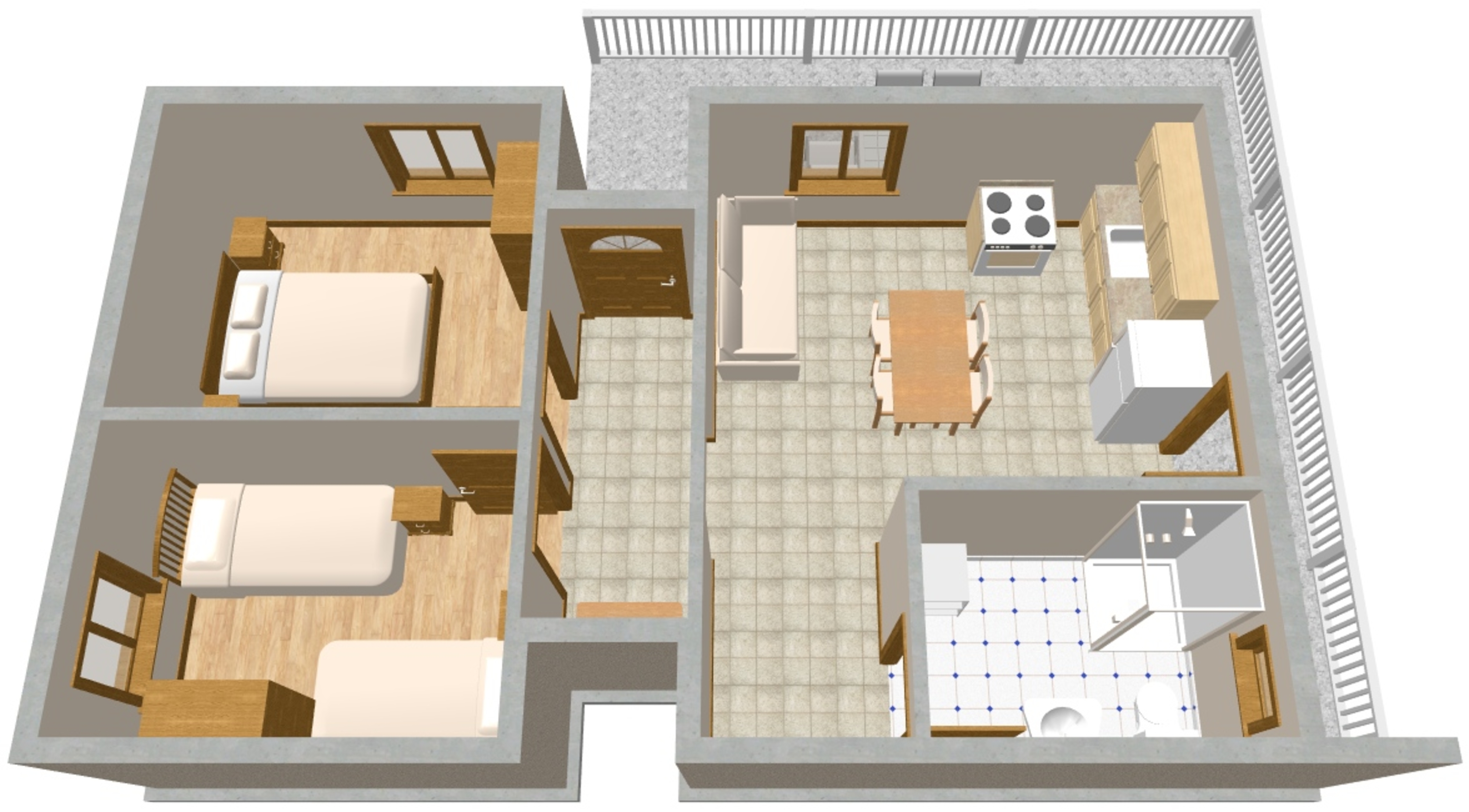 Two bedroom apartment with terrace and sea view Mastrinka, Čiovo  A-c