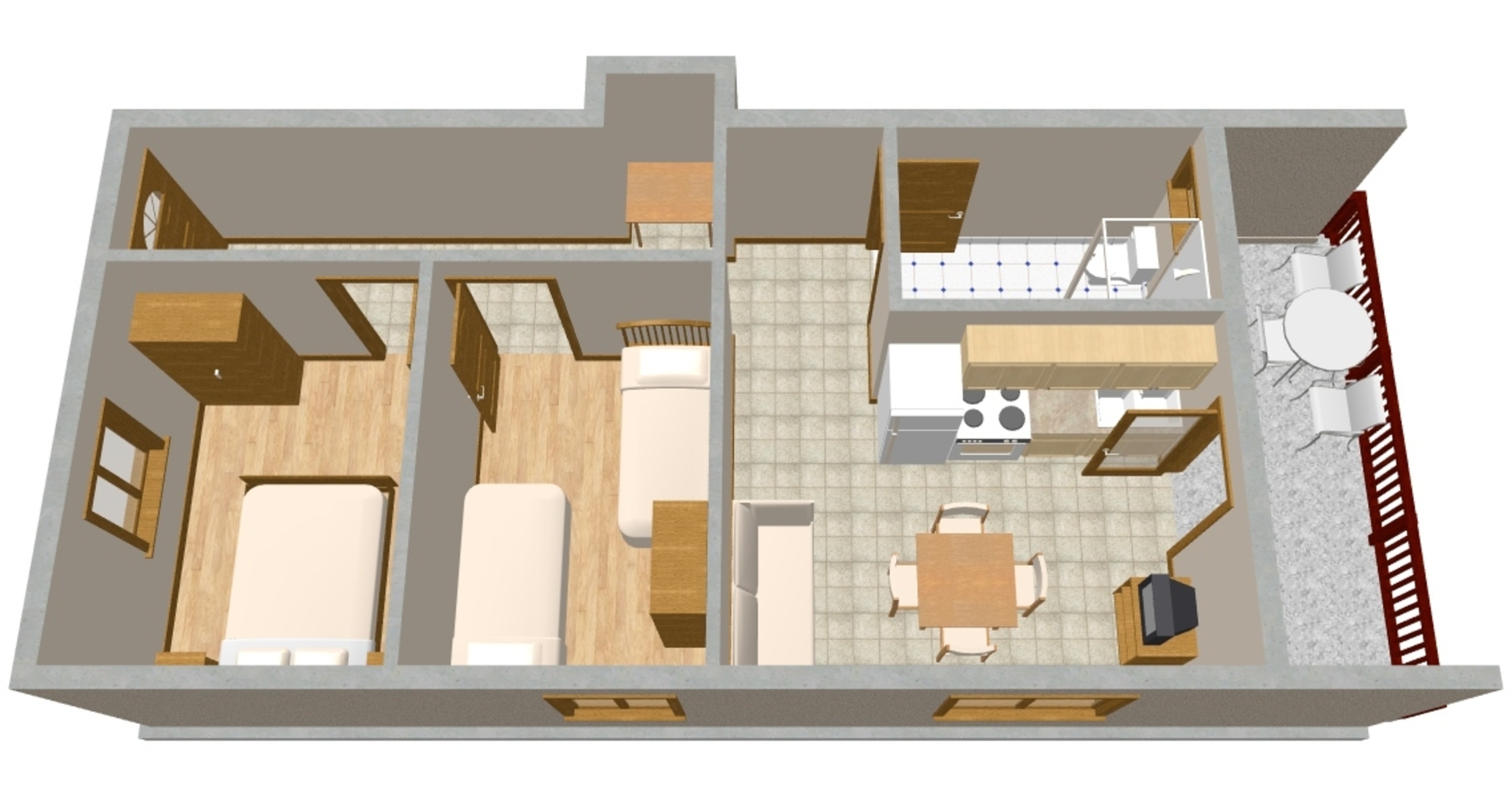 Two bedroom apartment with balcony and sea view Mastrinka, Čiovo  A-d