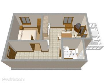 Mandre, Plan dans l’hébergement en type apartment, WiFi.