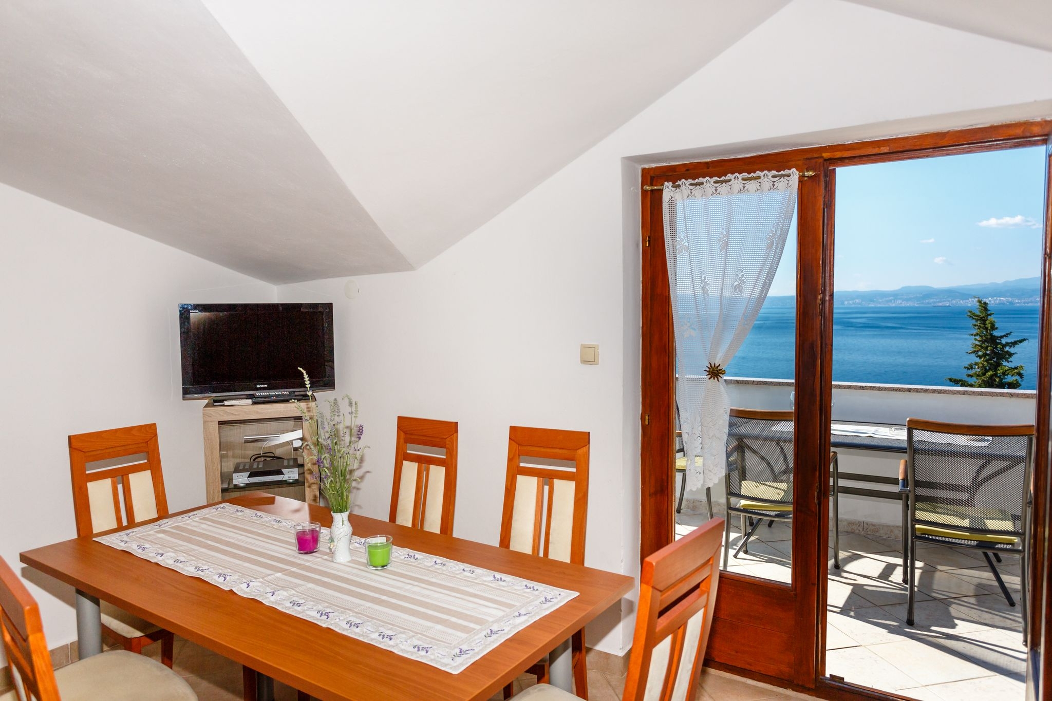 Three bedroom apartment with terrace and sea view Njivice, Krk (A-20501-a)