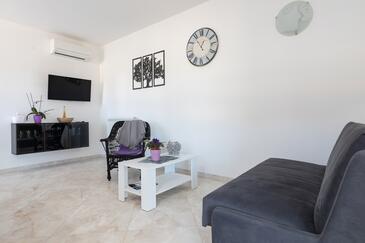 Punat, Гостиная в размещении типа apartment, доступный кондиционер и WiFi.