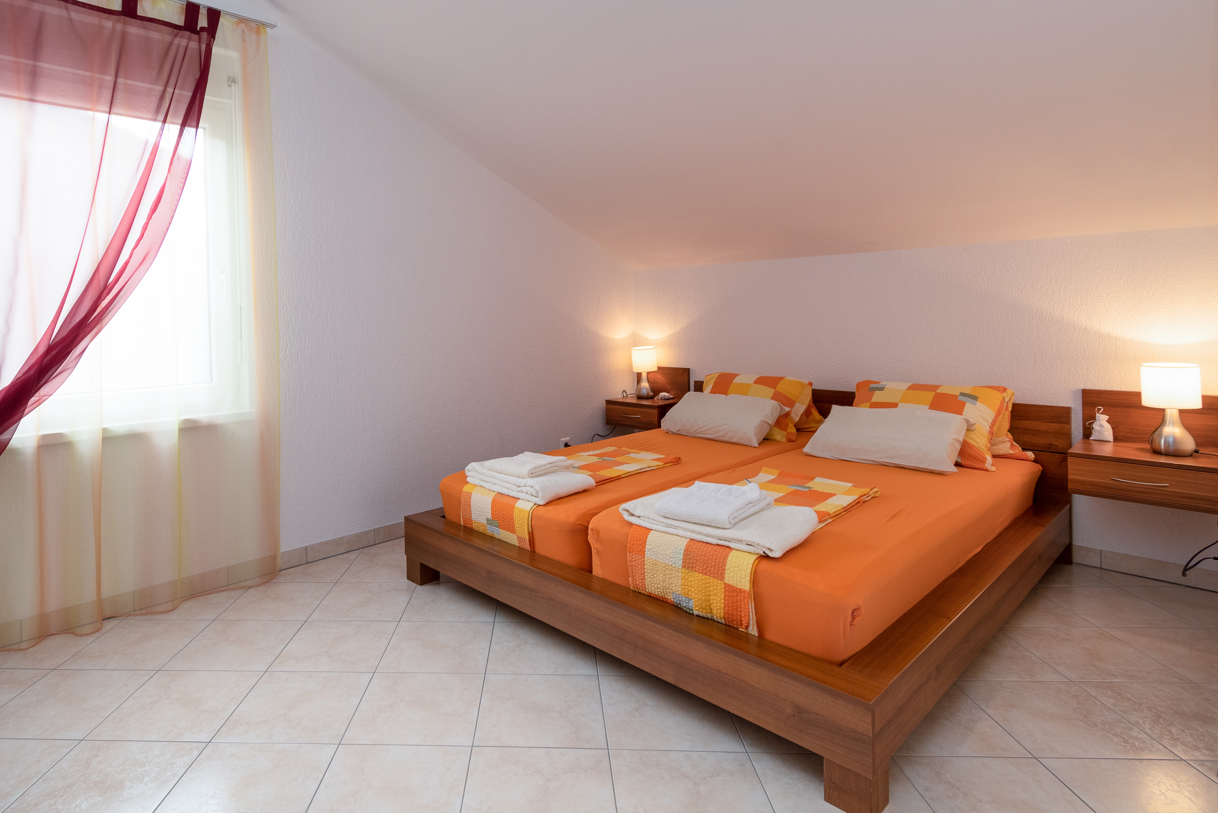 Two bedroom apartment with terrace and sea view Klenovica, Novi Vinodolski  A-b