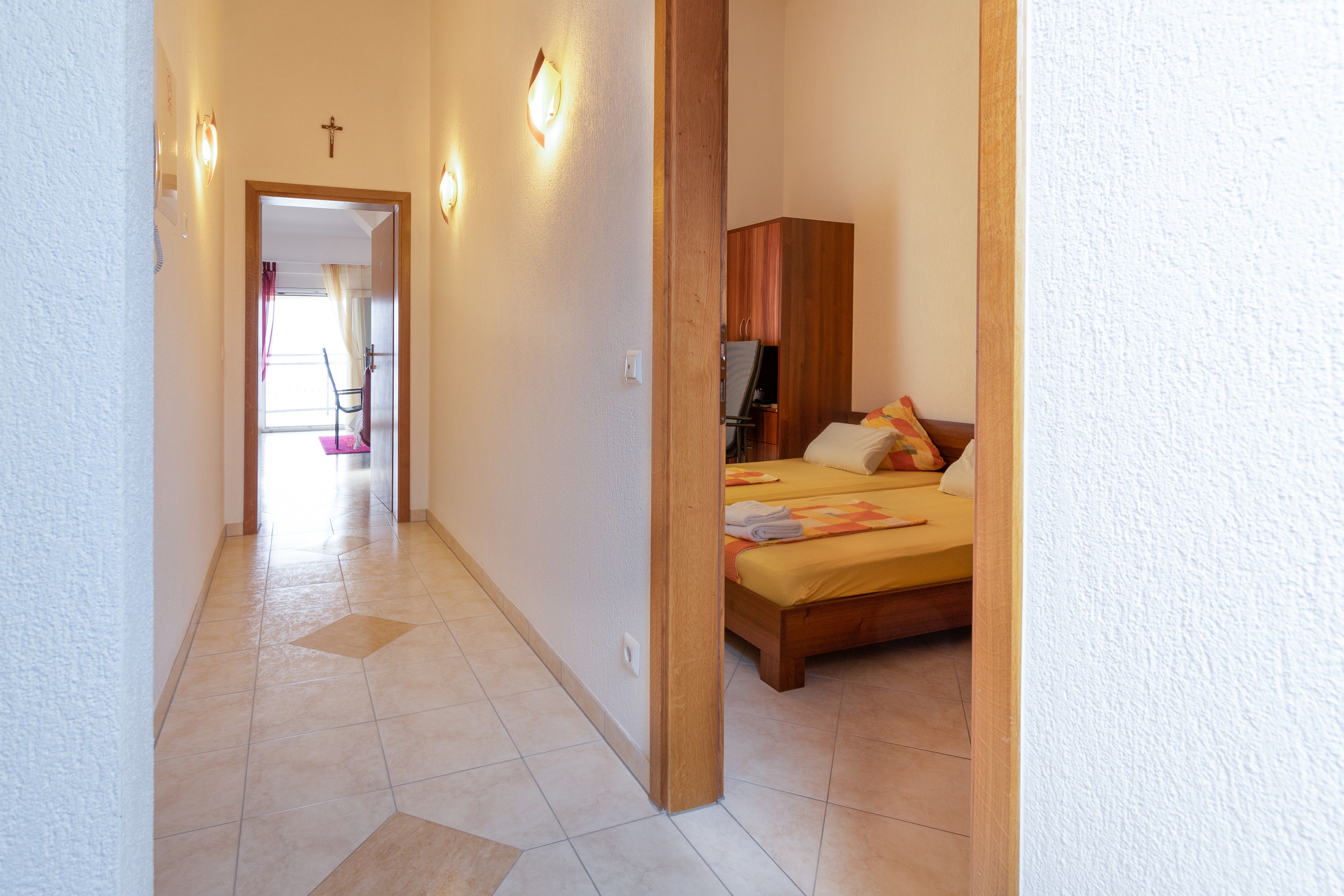 Two bedroom apartment with terrace and sea view Klenovica, Novi Vinodolski  A-b