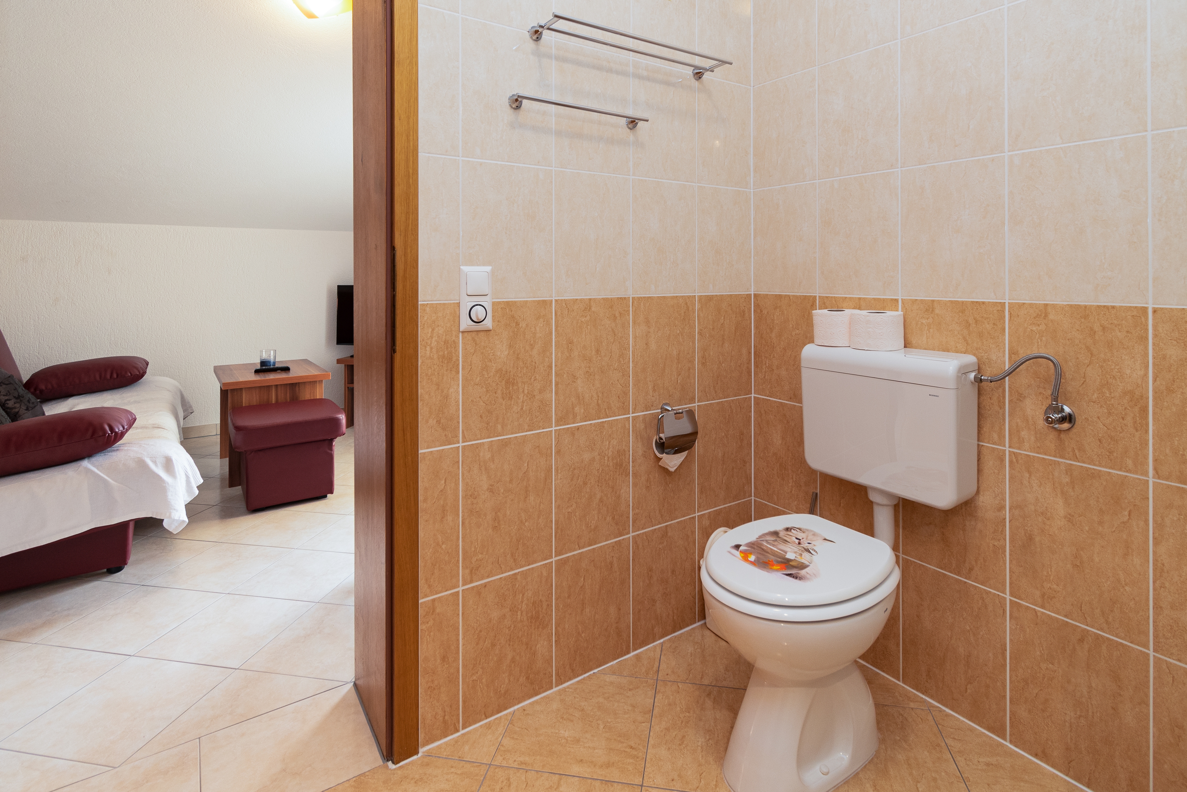 Studio flat with balcony and sea view Klenovica, Novi Vinodolski  AS-a