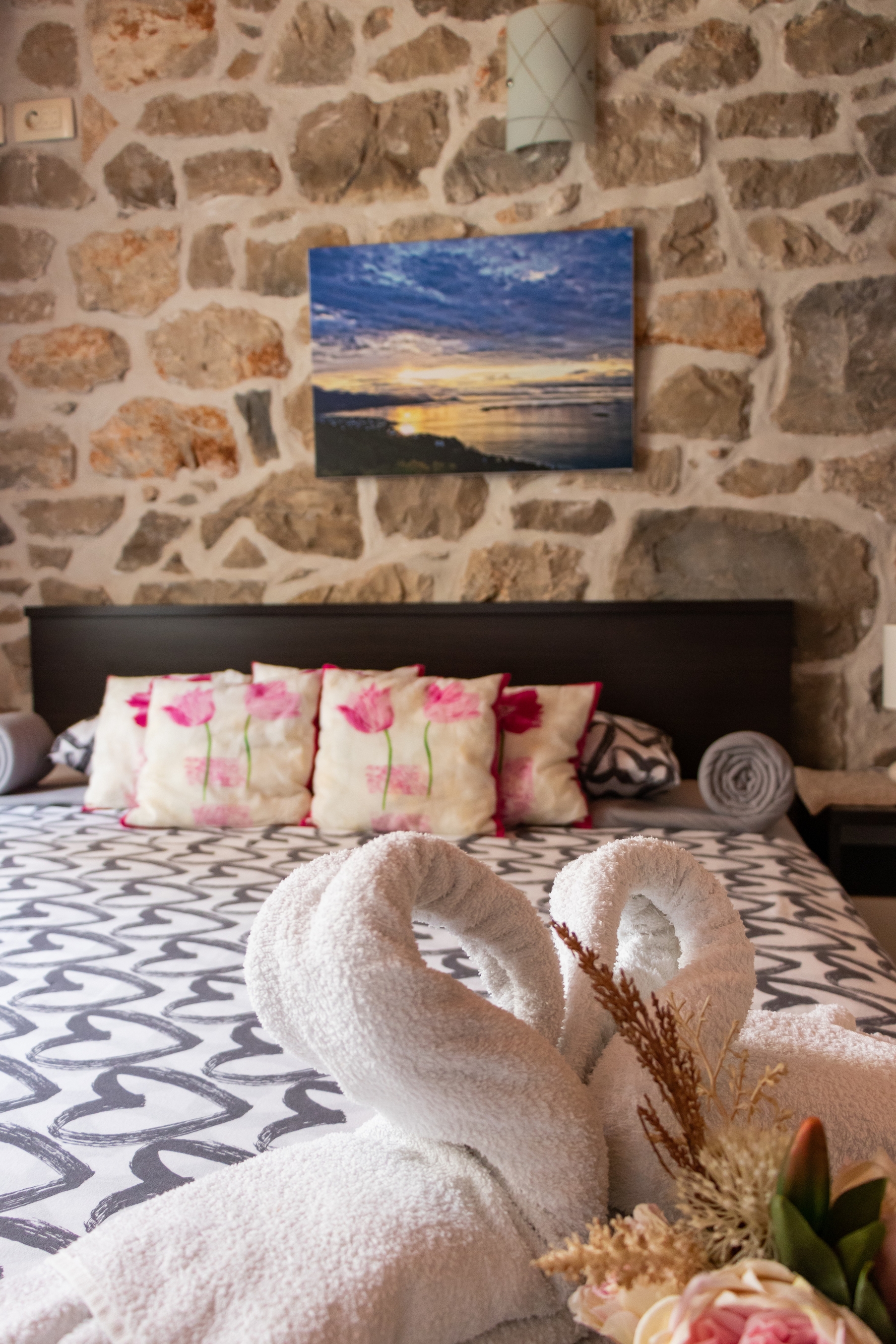 Three bedroom apartment with terrace Orebić, Pelješac  A-a